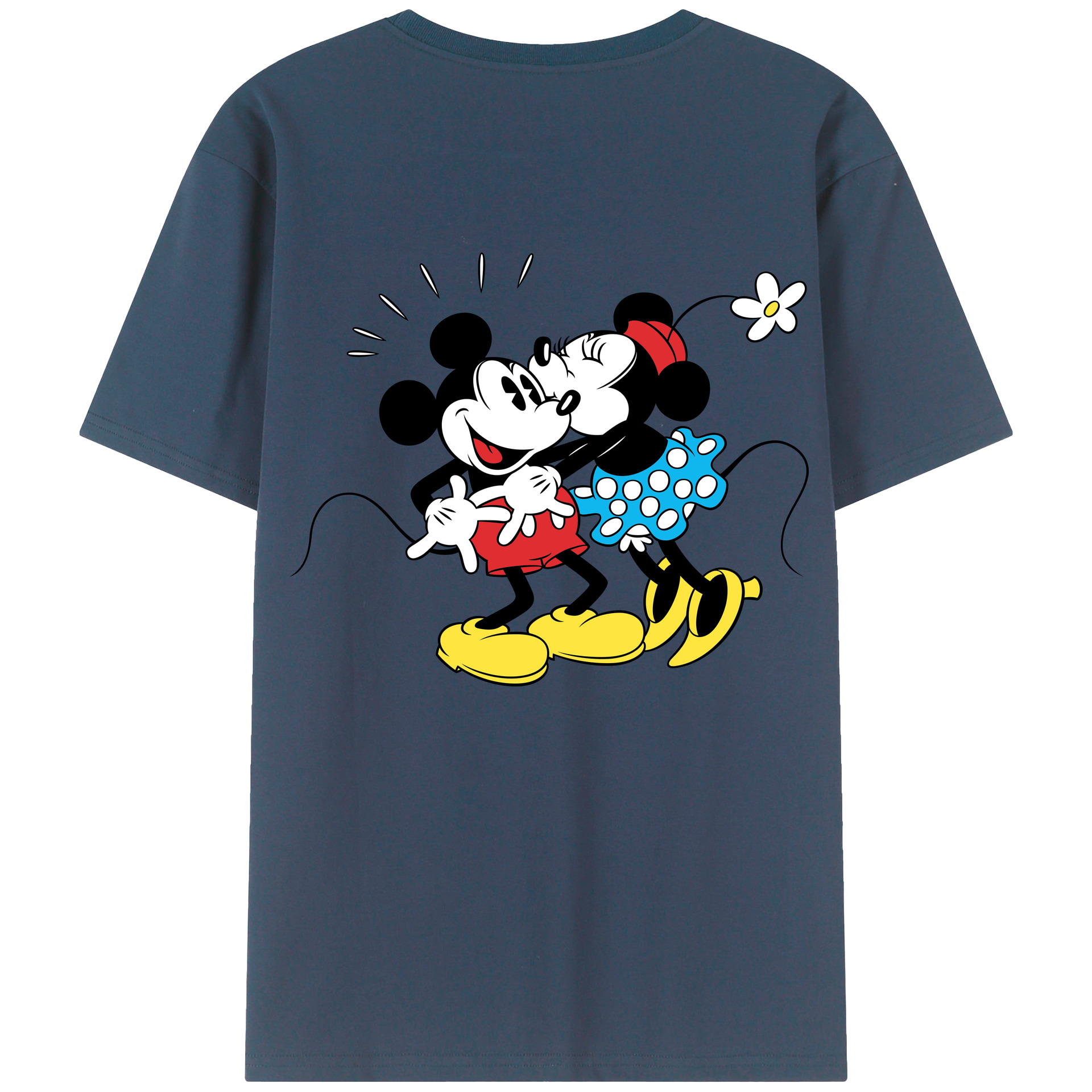 （画像用） ミッキーマウス Mickey Mouse 綿100％半袖Tシャツ（背面プリント）