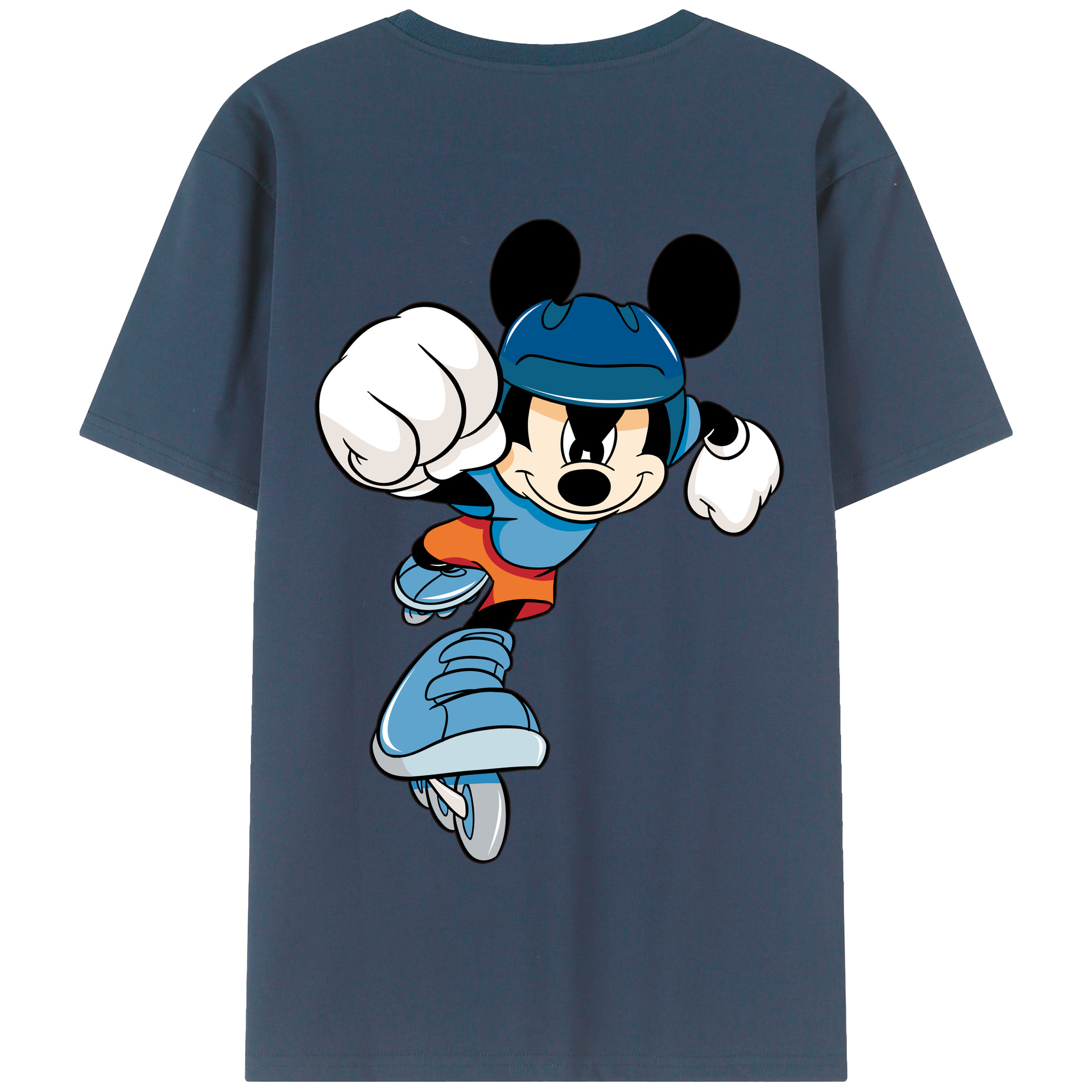 （画像用） ミッキーマウス Mickey Mouse 綿100％半袖Tシャツ（背面プリント）