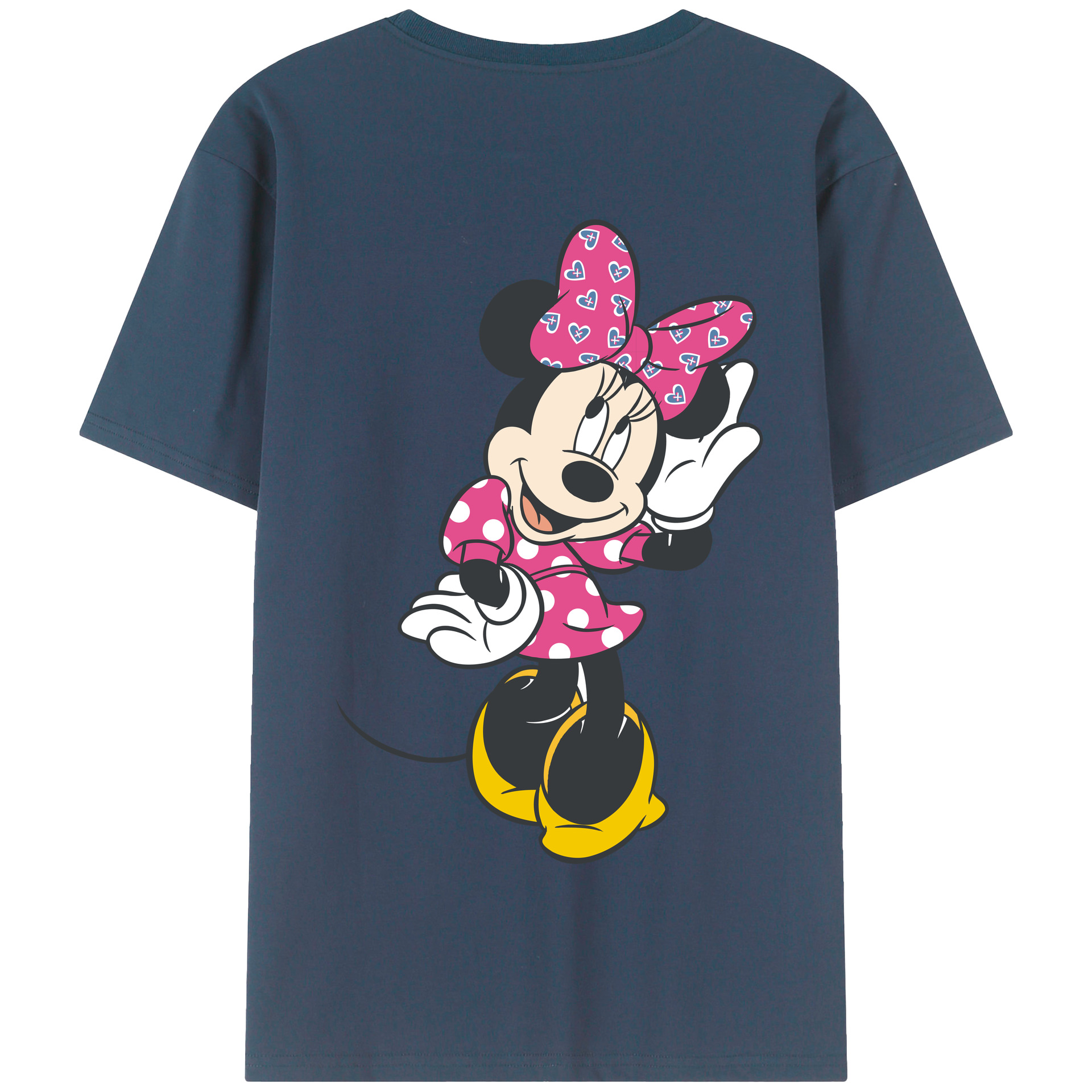（画像用） ミッキーマウス Mickey Mouse 綿100％半袖Tシャツ（背面プリント）