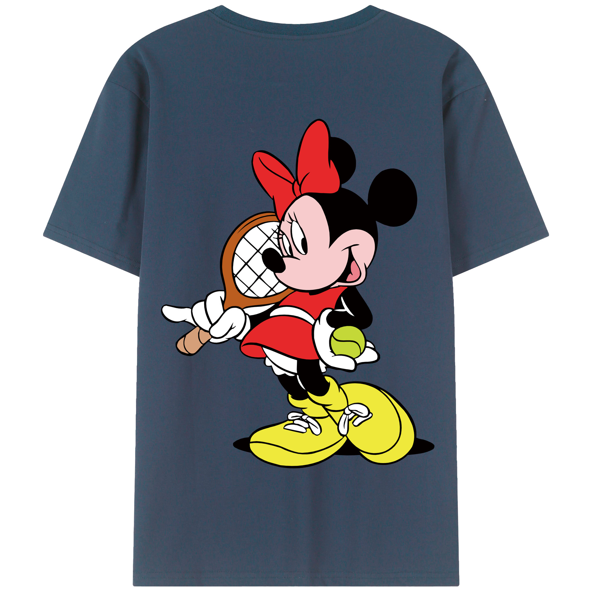 （画像用） ミッキーマウス Mickey Mouse 綿100％半袖Tシャツ（背面プリント）