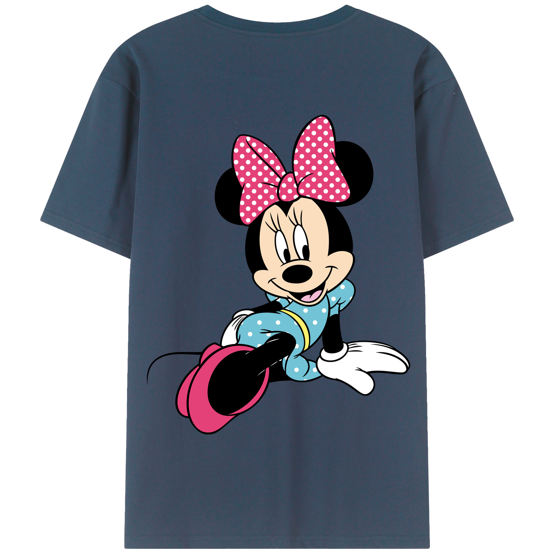 （画像用） ミッキーマウス Mickey Mouse 綿100％半袖Tシャツ（背面プリント）