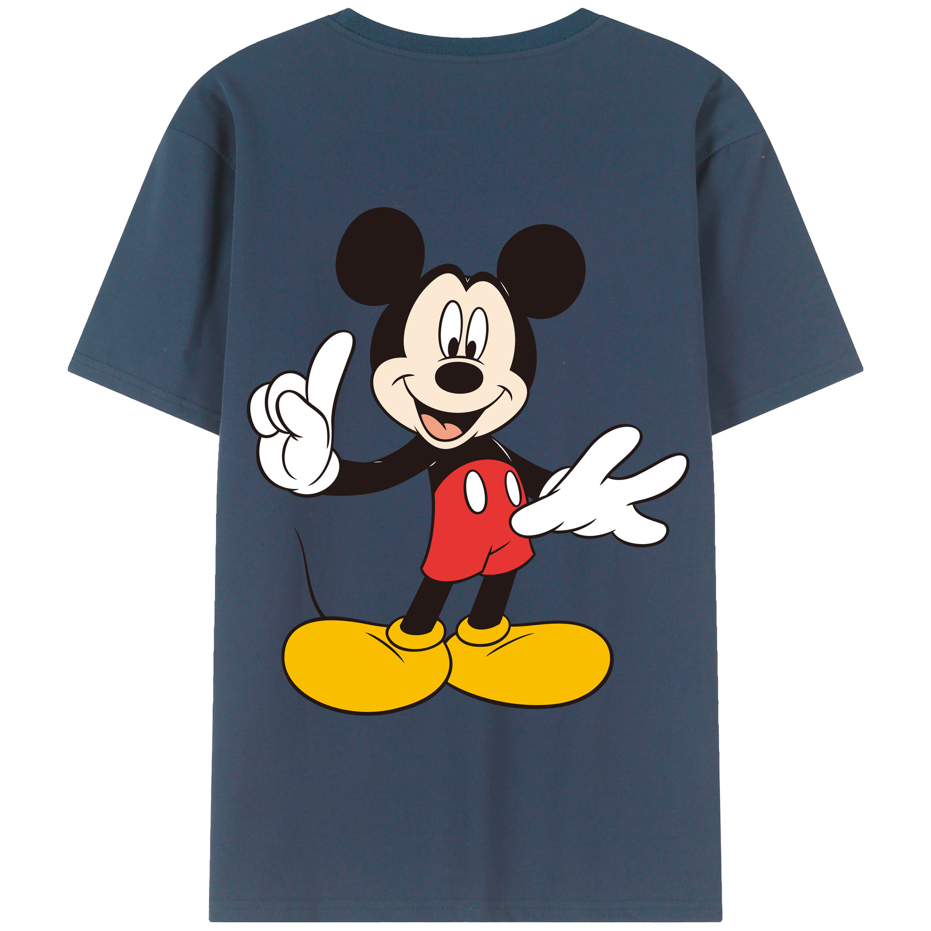 （画像用） ミッキーマウス Mickey Mouse 綿100％半袖Tシャツ（背面プリント）
