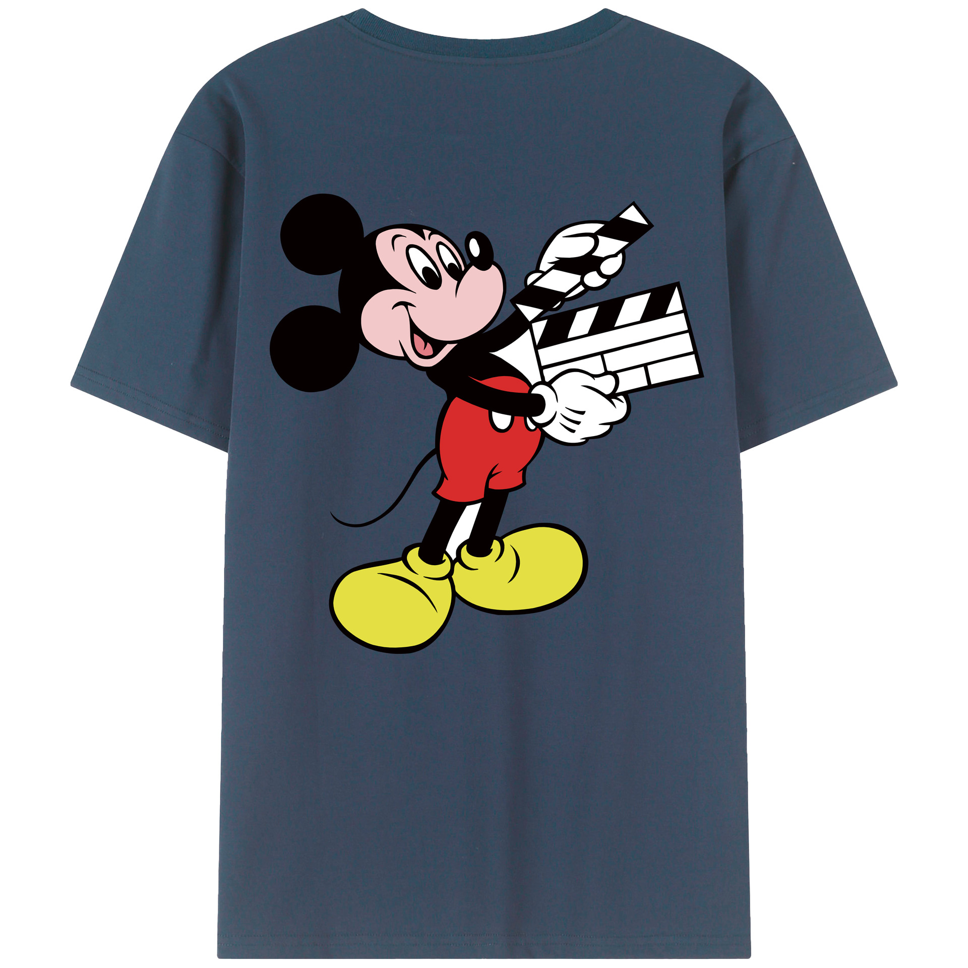 （画像用） ミッキーマウス Mickey Mouse 綿100％半袖Tシャツ（背面プリント）