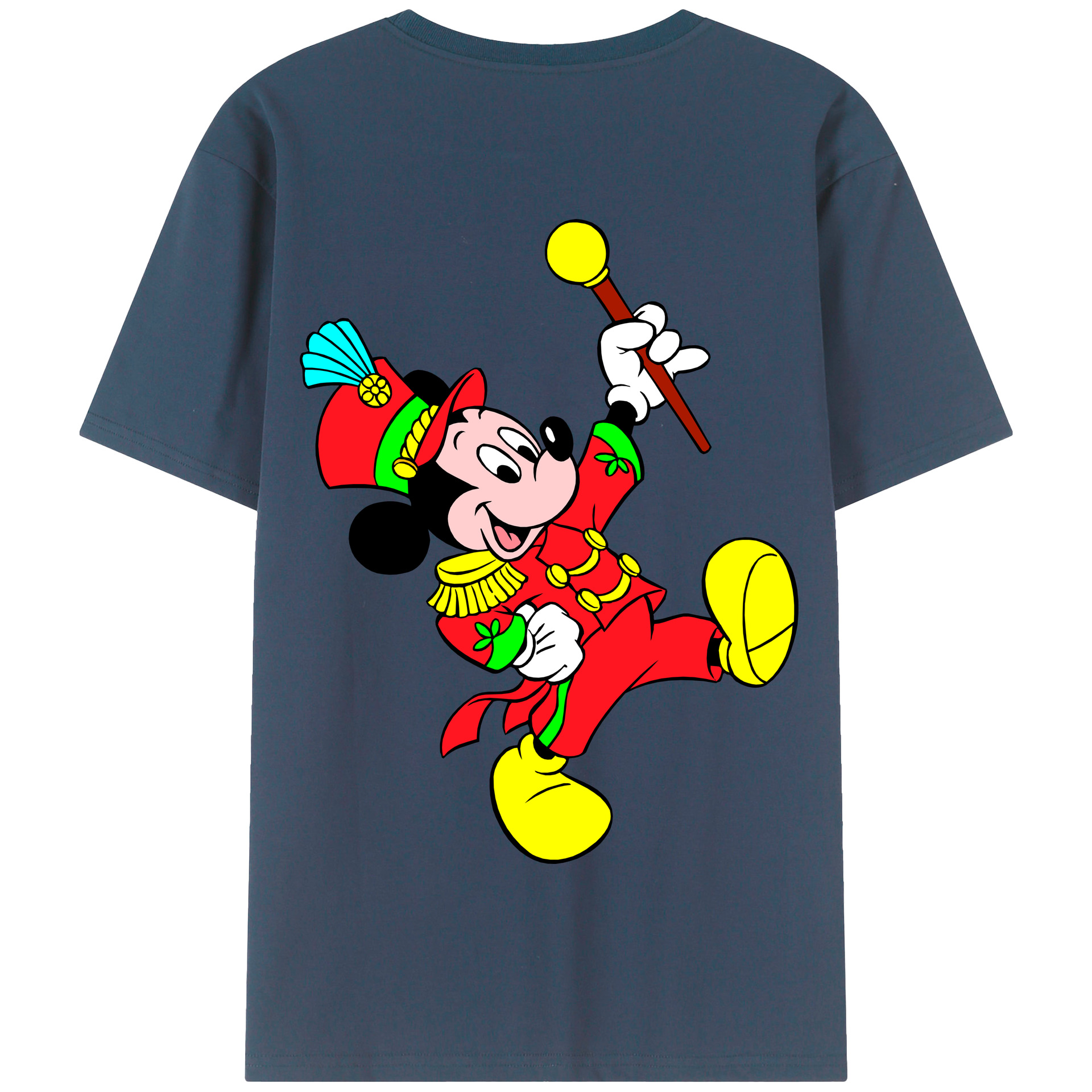 （画像用） ミッキーマウス Mickey Mouse 綿100％半袖Tシャツ（背面プリント）