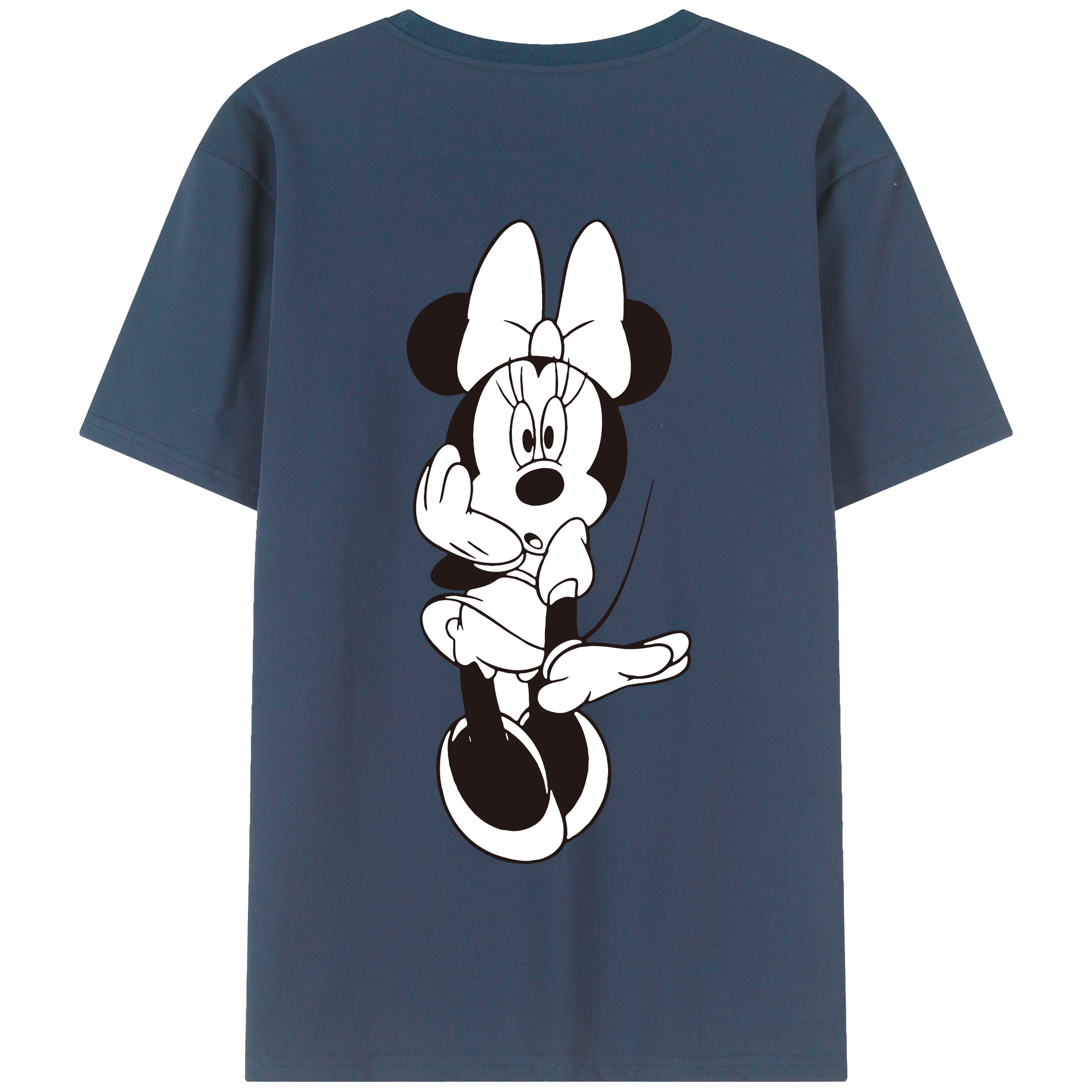 （画像用） ミッキーマウス Mickey Mouse 綿100％半袖Tシャツ（背面プリント）