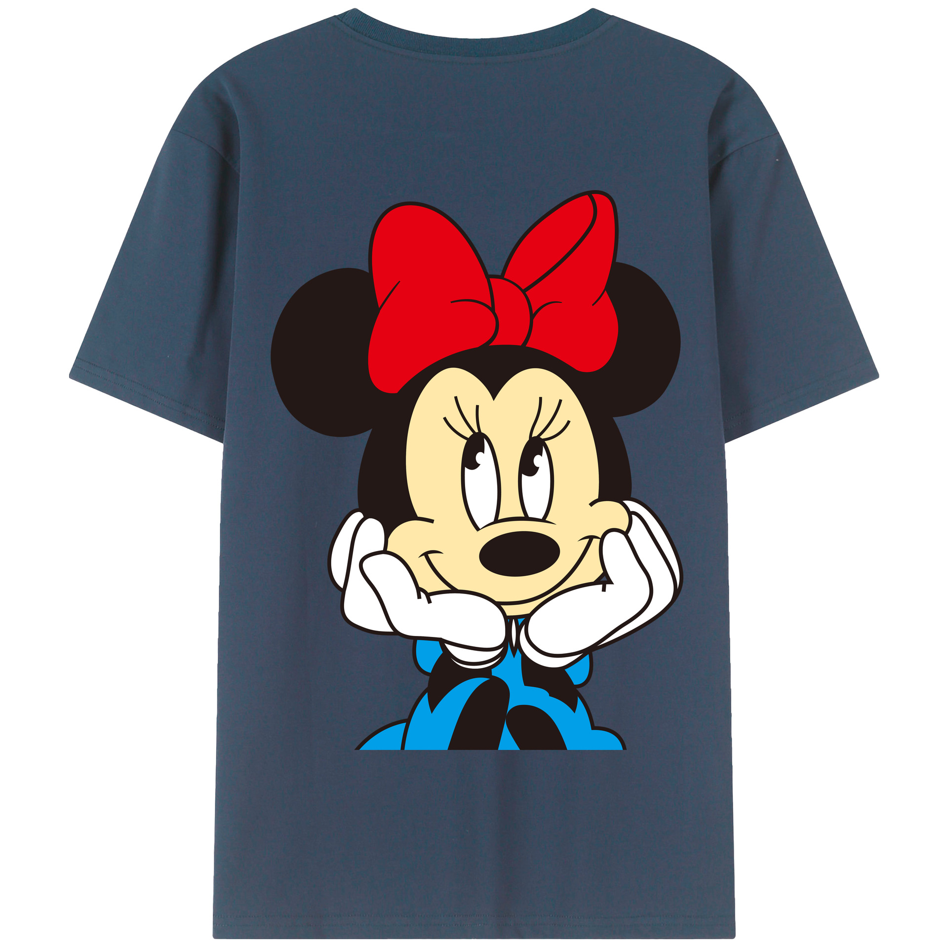 （画像用） ミッキーマウス Mickey Mouse 綿100％半袖Tシャツ（背面プリント）