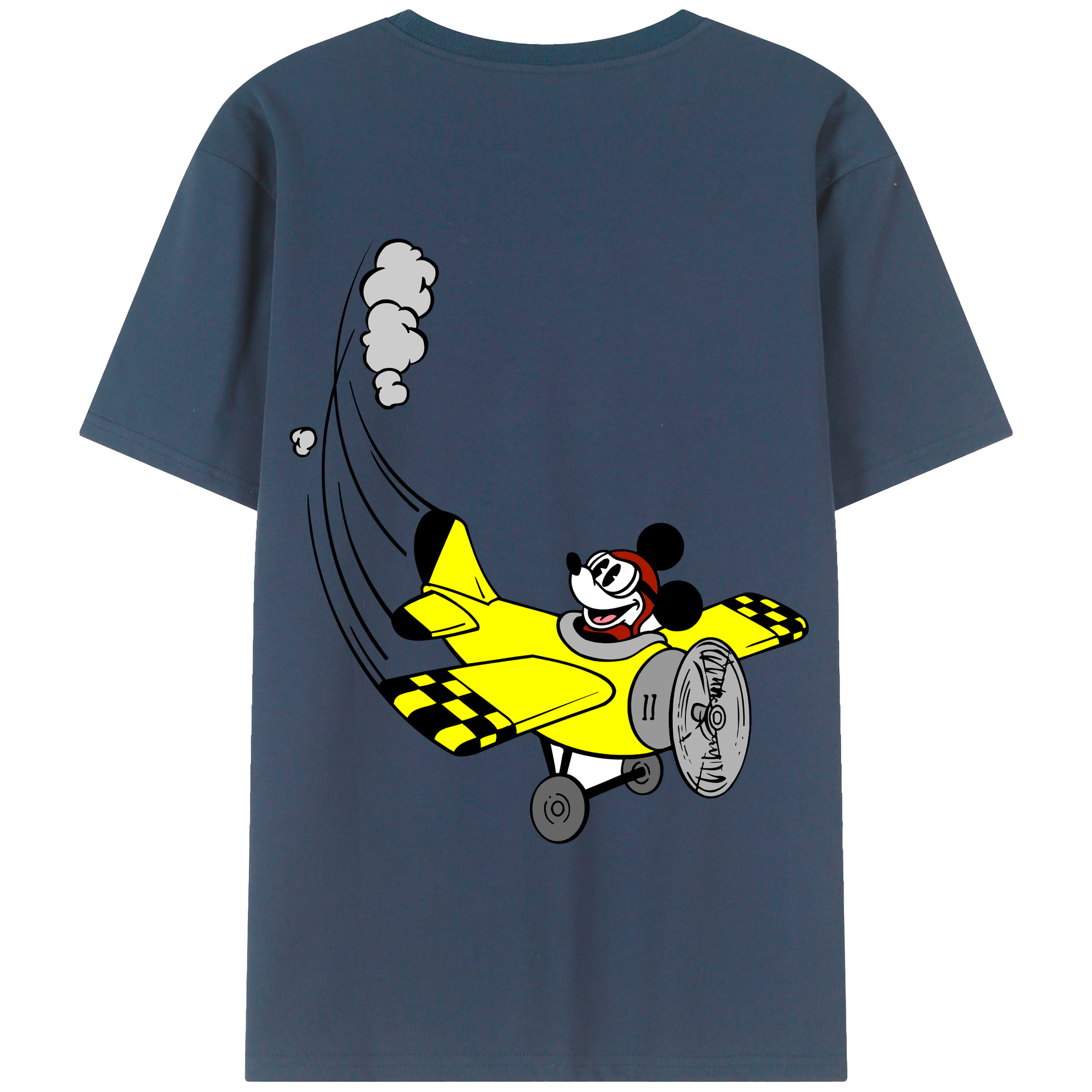 （画像用） ミッキーマウス Mickey Mouse 綿100％半袖Tシャツ（背面プリント）