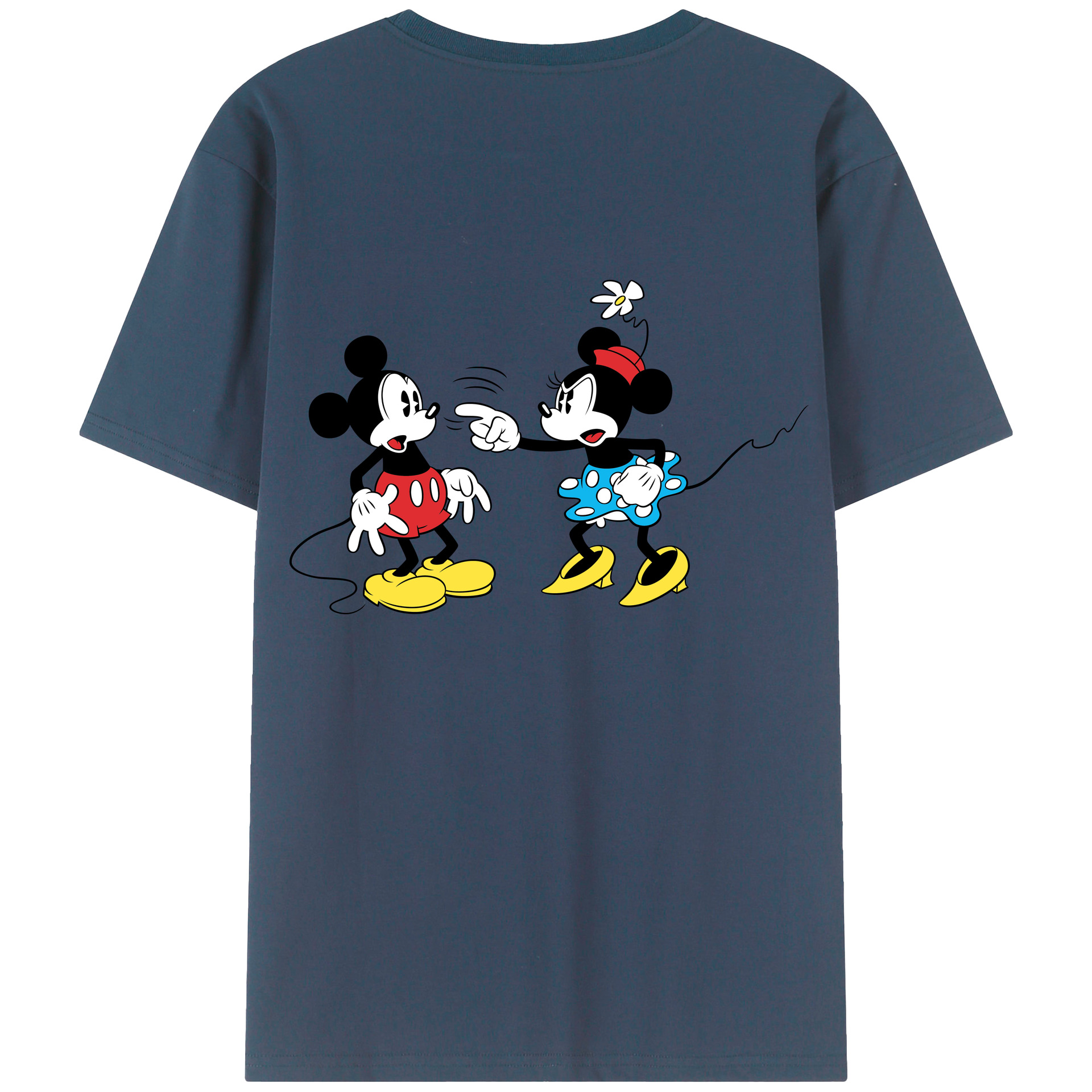 （画像用） ミッキーマウス Mickey Mouse 綿100％半袖Tシャツ（背面プリント）