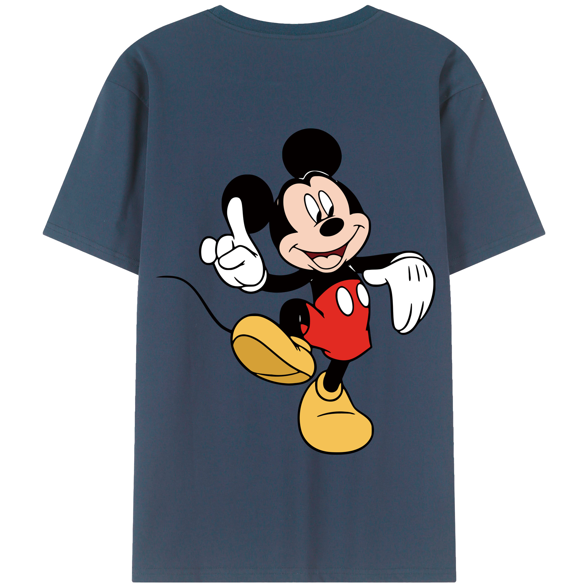 （画像用） ミッキーマウス Mickey Mouse 綿100％半袖Tシャツ（背面プリント）