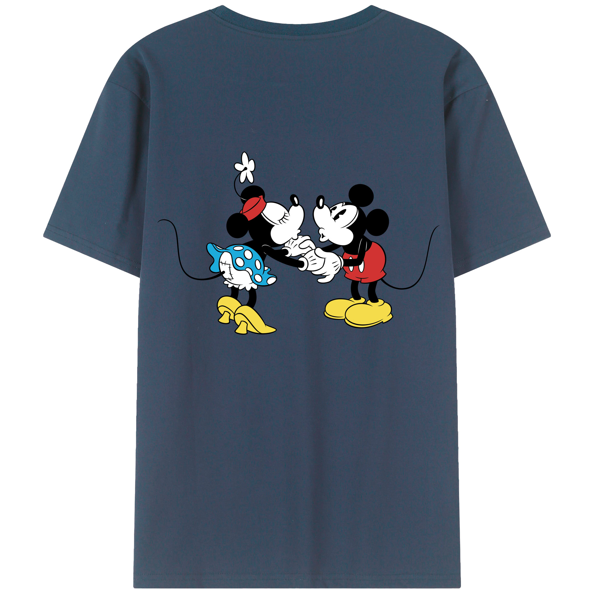 （画像用） ミッキーマウス Mickey Mouse 綿100％半袖Tシャツ（背面プリント）