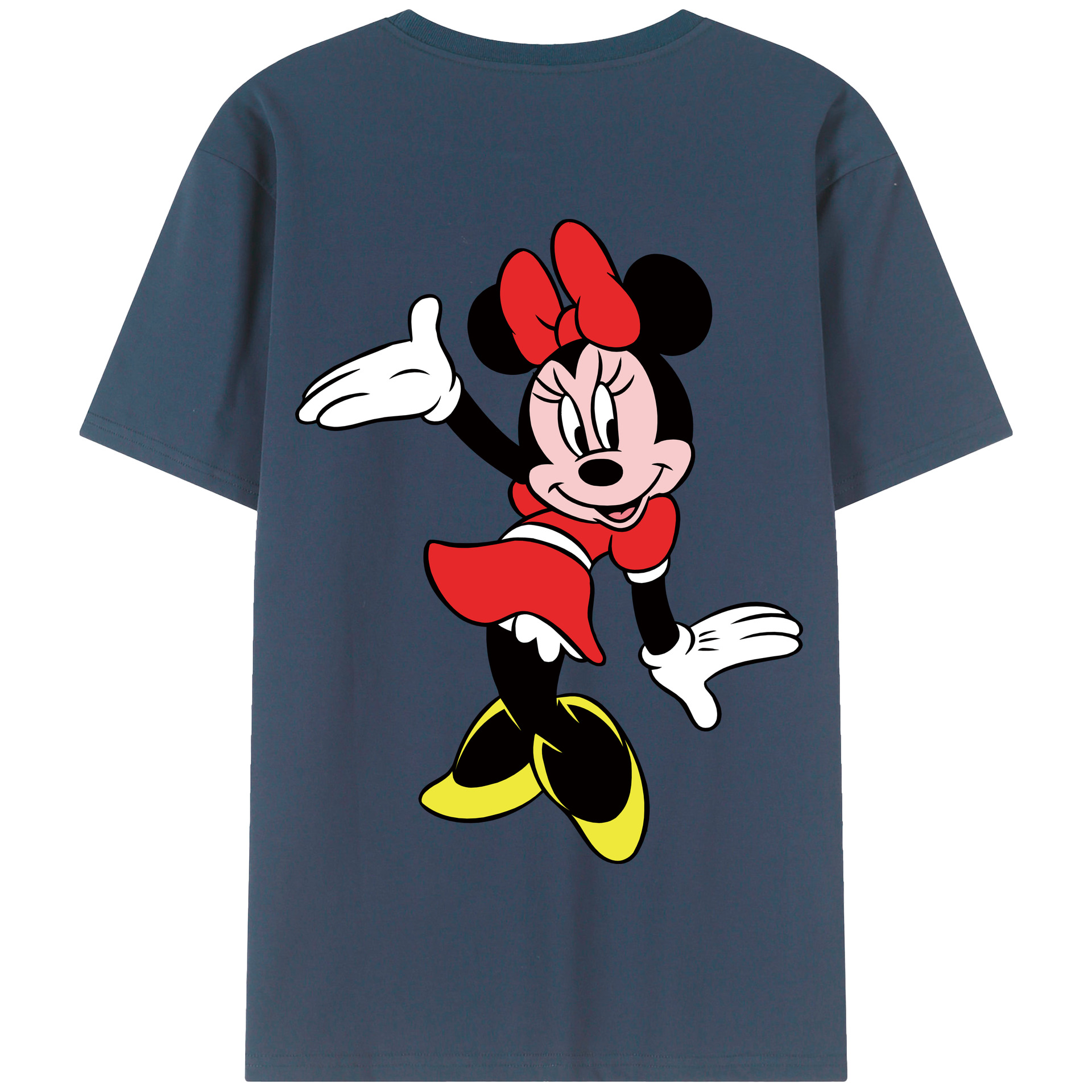 （画像用） ミッキーマウス Mickey Mouse 綿100％半袖Tシャツ（背面プリント）