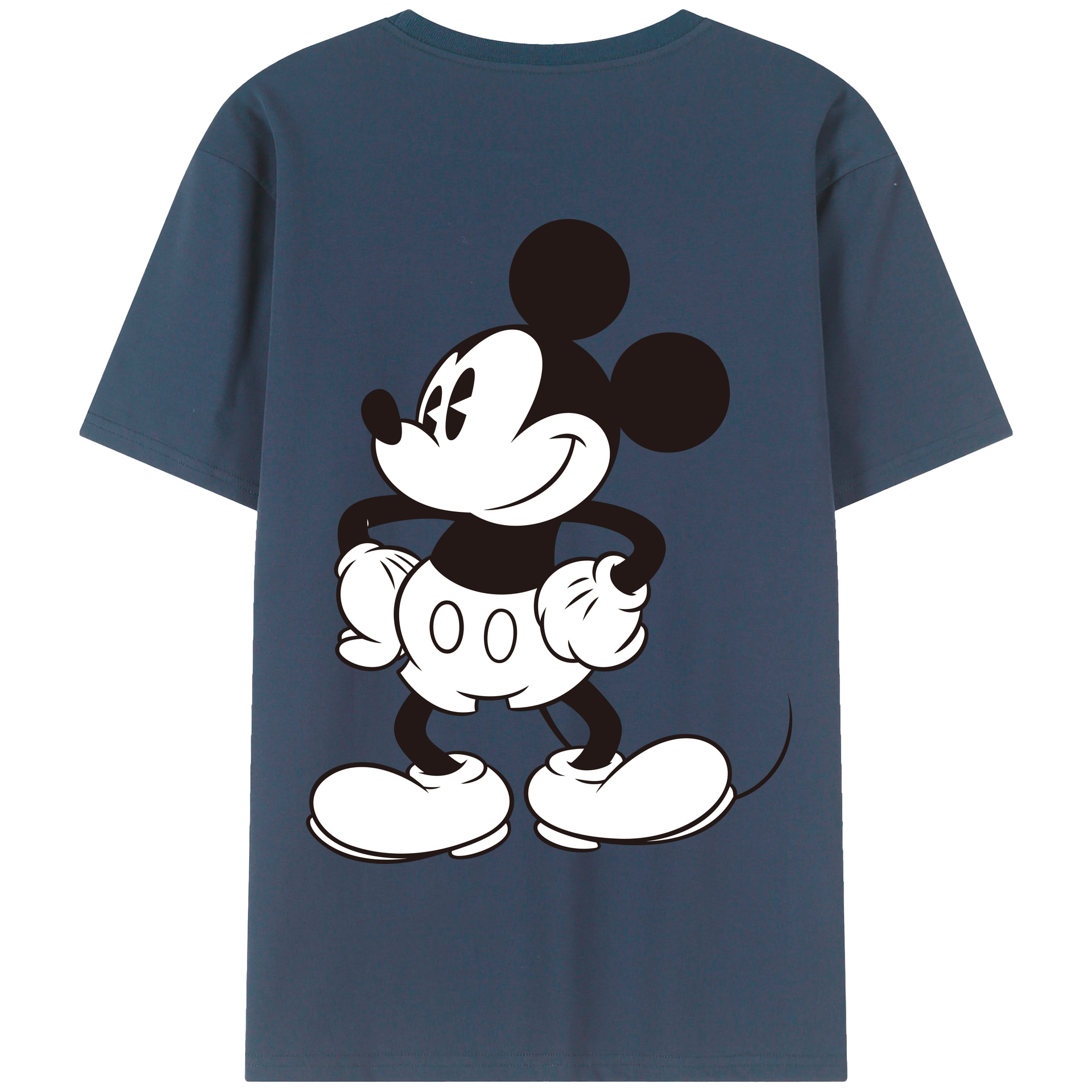 （画像用） ミッキーマウス Mickey Mouse 綿100％半袖Tシャツ（背面プリント）