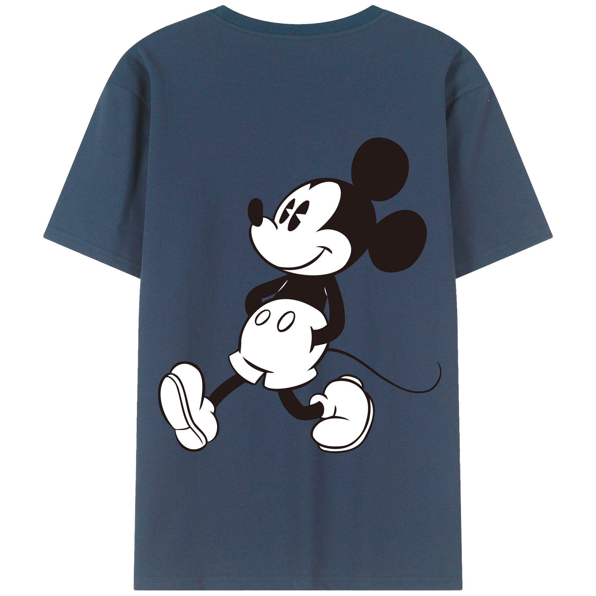 （画像用） ミッキーマウス Mickey Mouse 綿100％半袖Tシャツ（背面プリント）