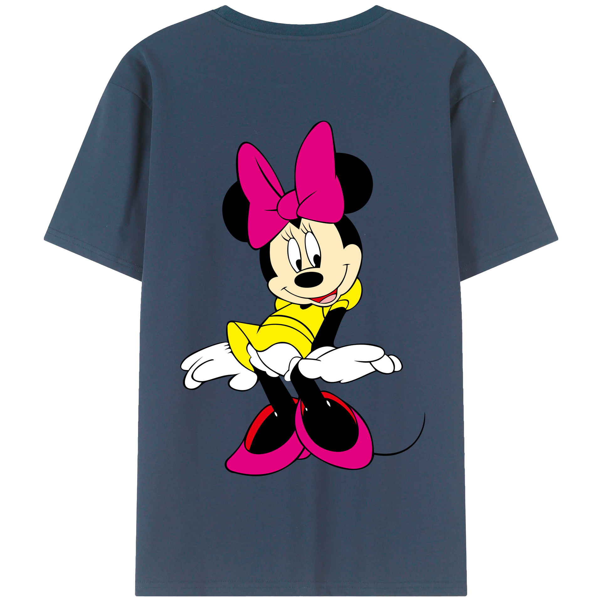 （画像用） ミッキーマウス Mickey Mouse 綿100％半袖Tシャツ（背面プリント）