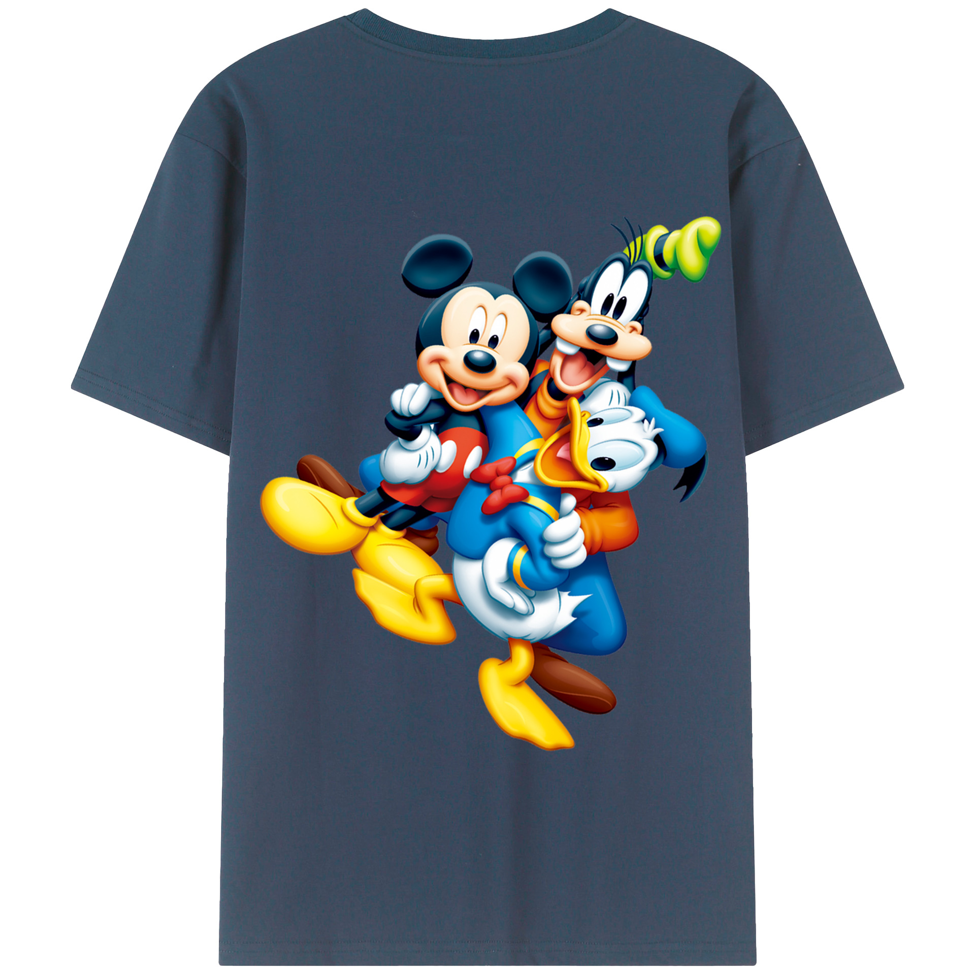 （画像用） ミッキーマウス Mickey Mouse 綿100％半袖Tシャツ（背面プリント）