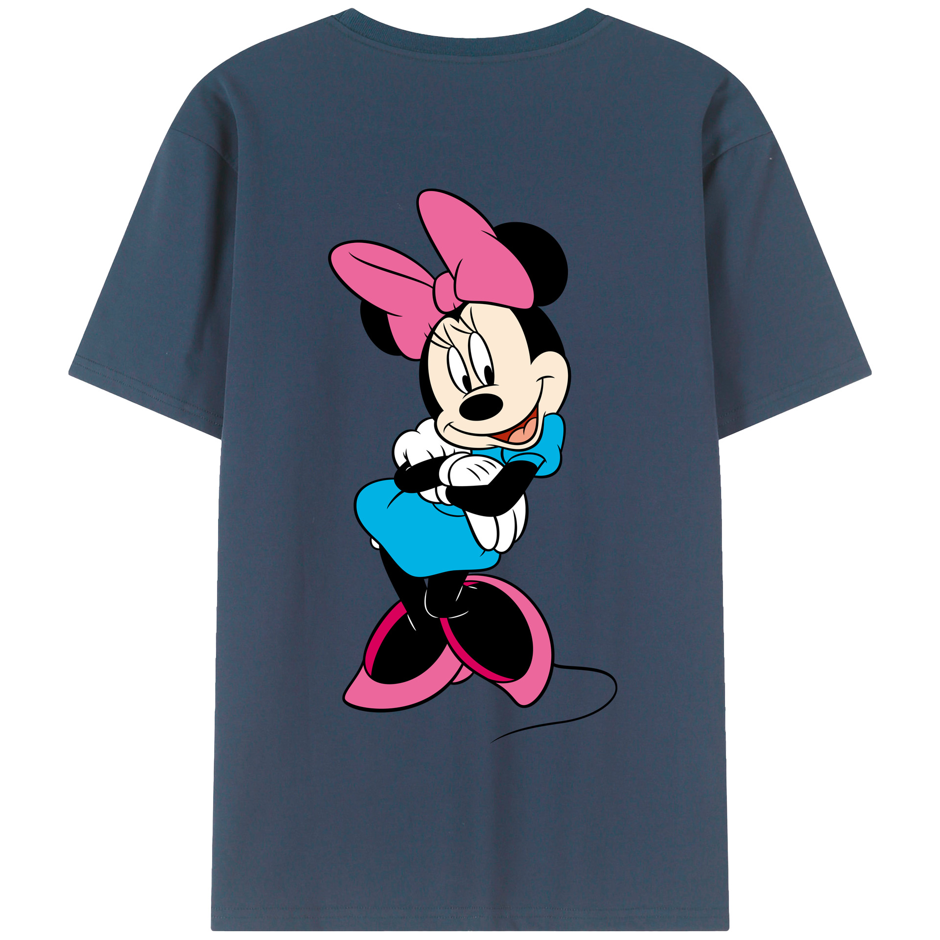 （画像用） ミッキーマウス Mickey Mouse 綿100％半袖Tシャツ（背面プリント）