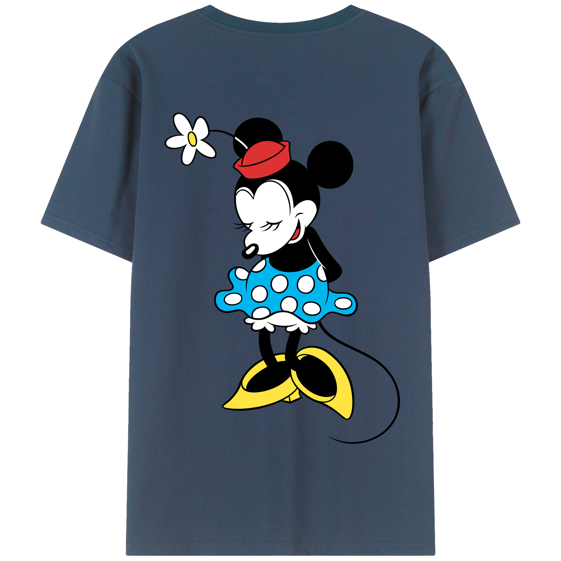 （画像用） ミッキーマウス Mickey Mouse 綿100％半袖Tシャツ（背面プリント）