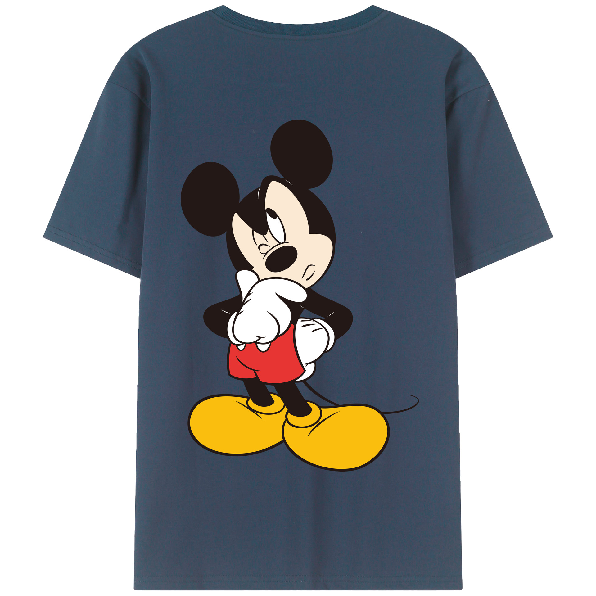 （画像用） ミッキーマウス Mickey Mouse 綿100％半袖Tシャツ（背面プリント）
