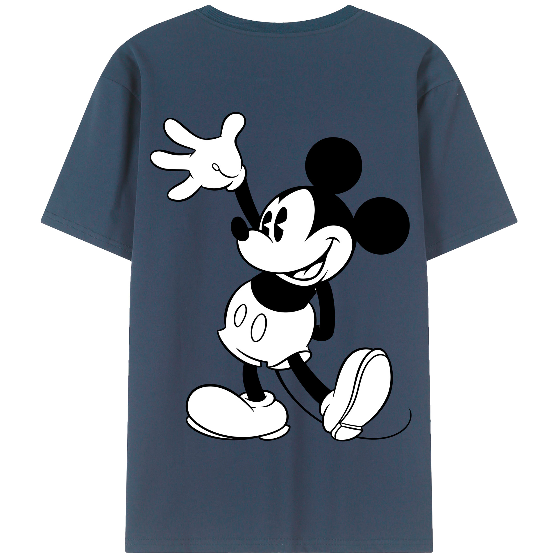 （画像用） ミッキーマウス Mickey Mouse 綿100％半袖Tシャツ（背面プリント）
