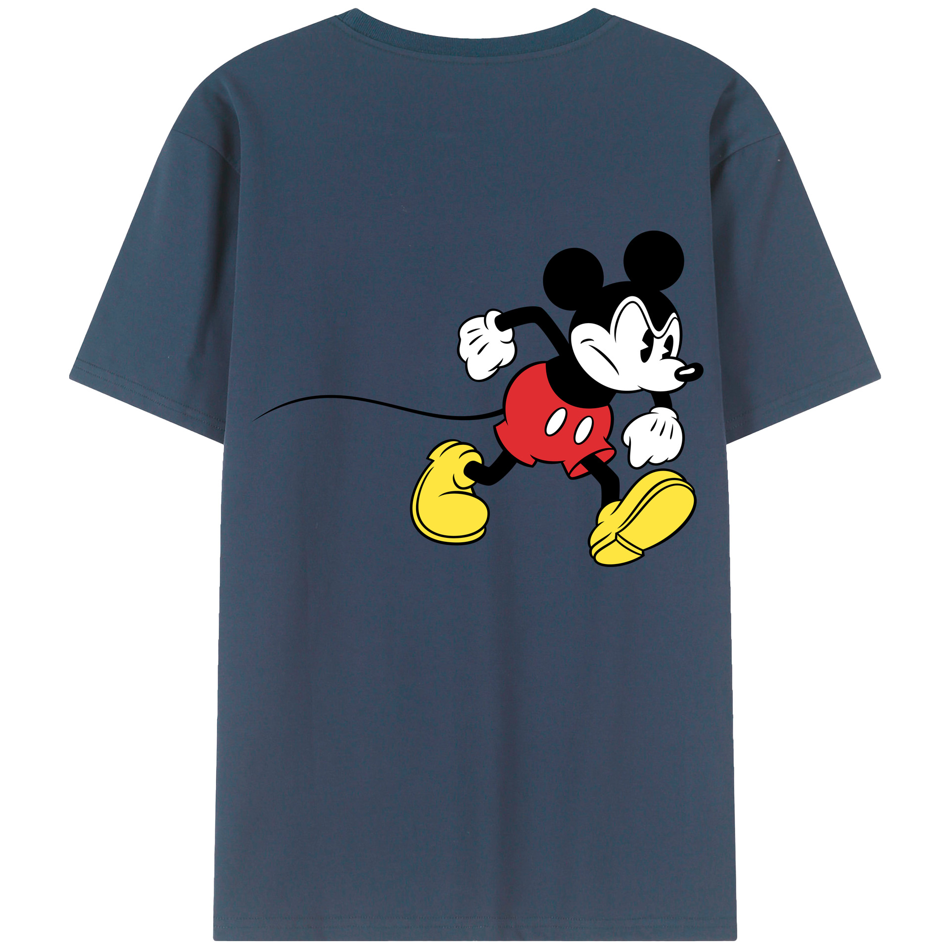 （画像用） ミッキーマウス Mickey Mouse 綿100％半袖Tシャツ（背面プリント）