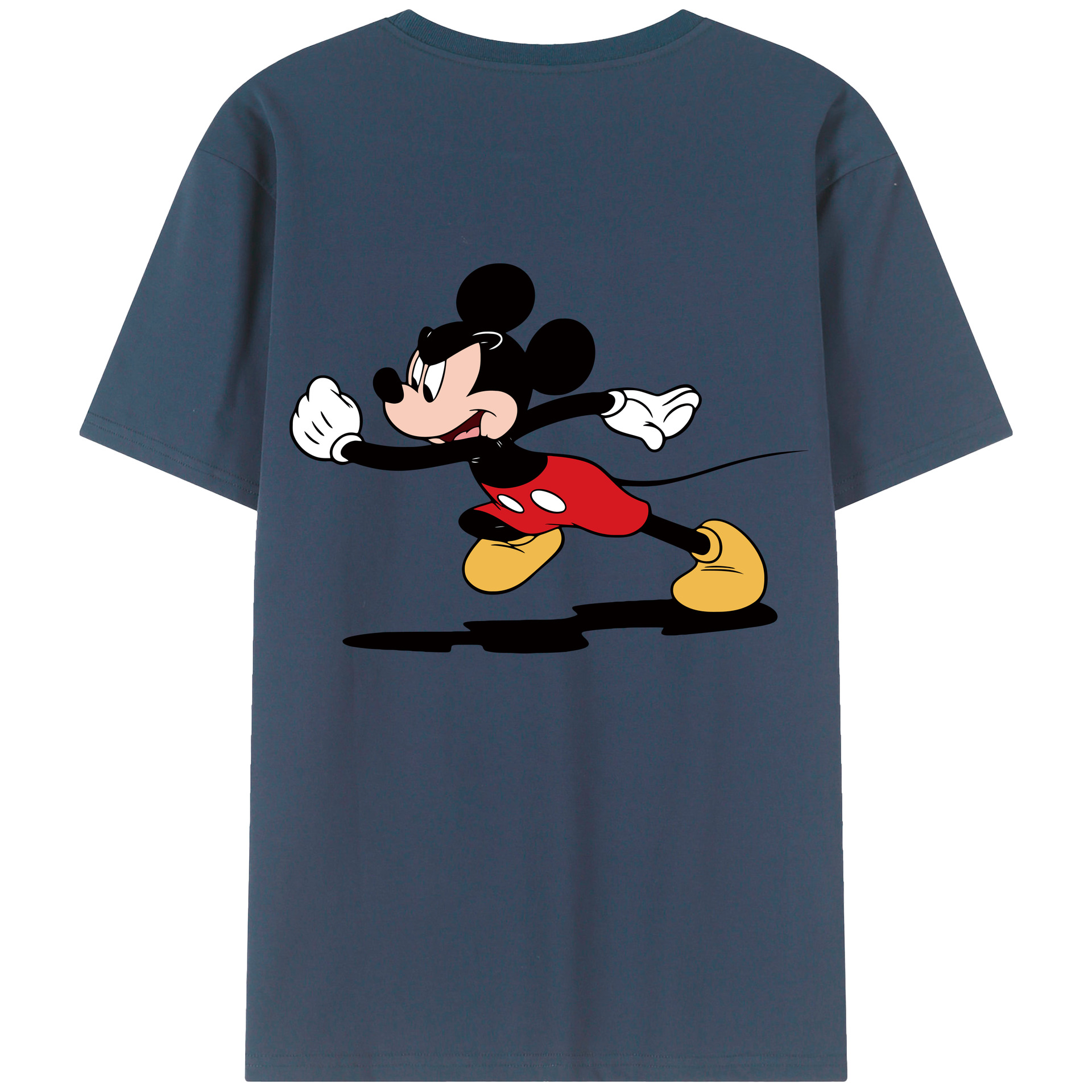（画像用） ミッキーマウス Mickey Mouse 綿100％半袖Tシャツ（背面プリント）