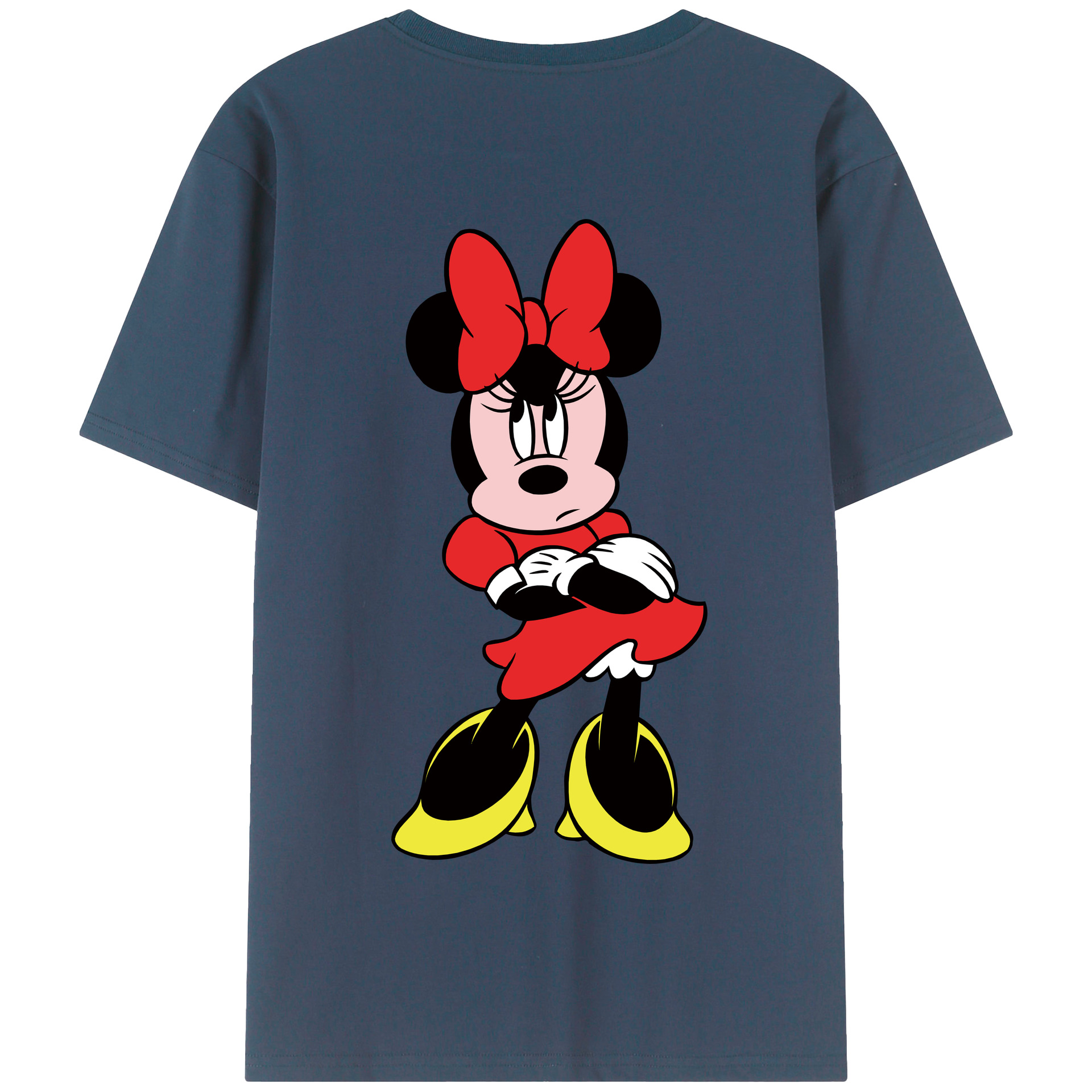 （画像用） ミッキーマウス Mickey Mouse 綿100％半袖Tシャツ（背面プリント）