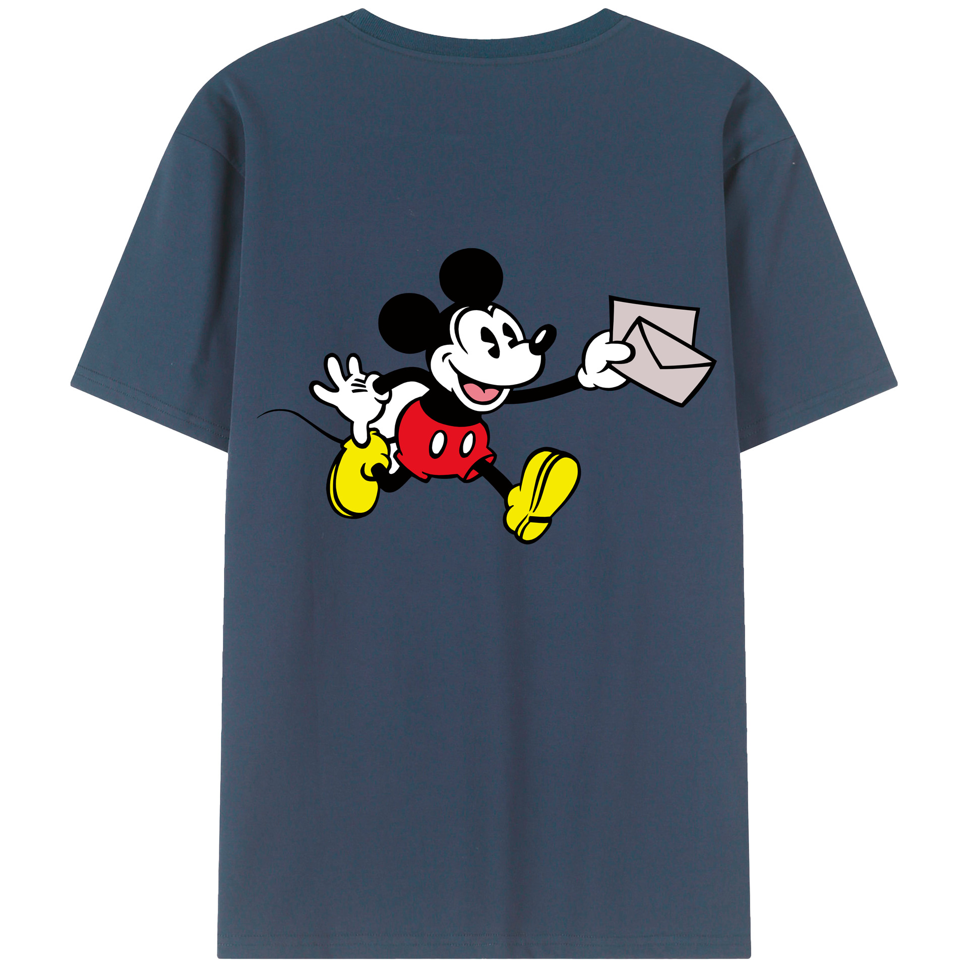 （画像用） ミッキーマウス Mickey Mouse 綿100％半袖Tシャツ（背面プリント）