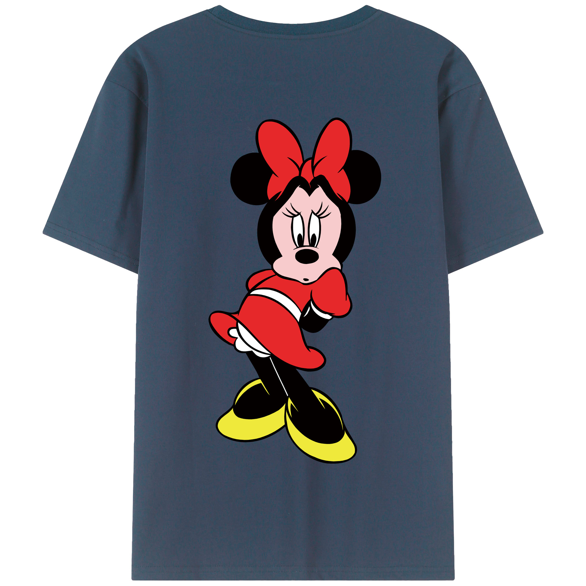 ミッキーマウス Mickey Mouse 綿100％半袖Tシャツ（背面プリント）