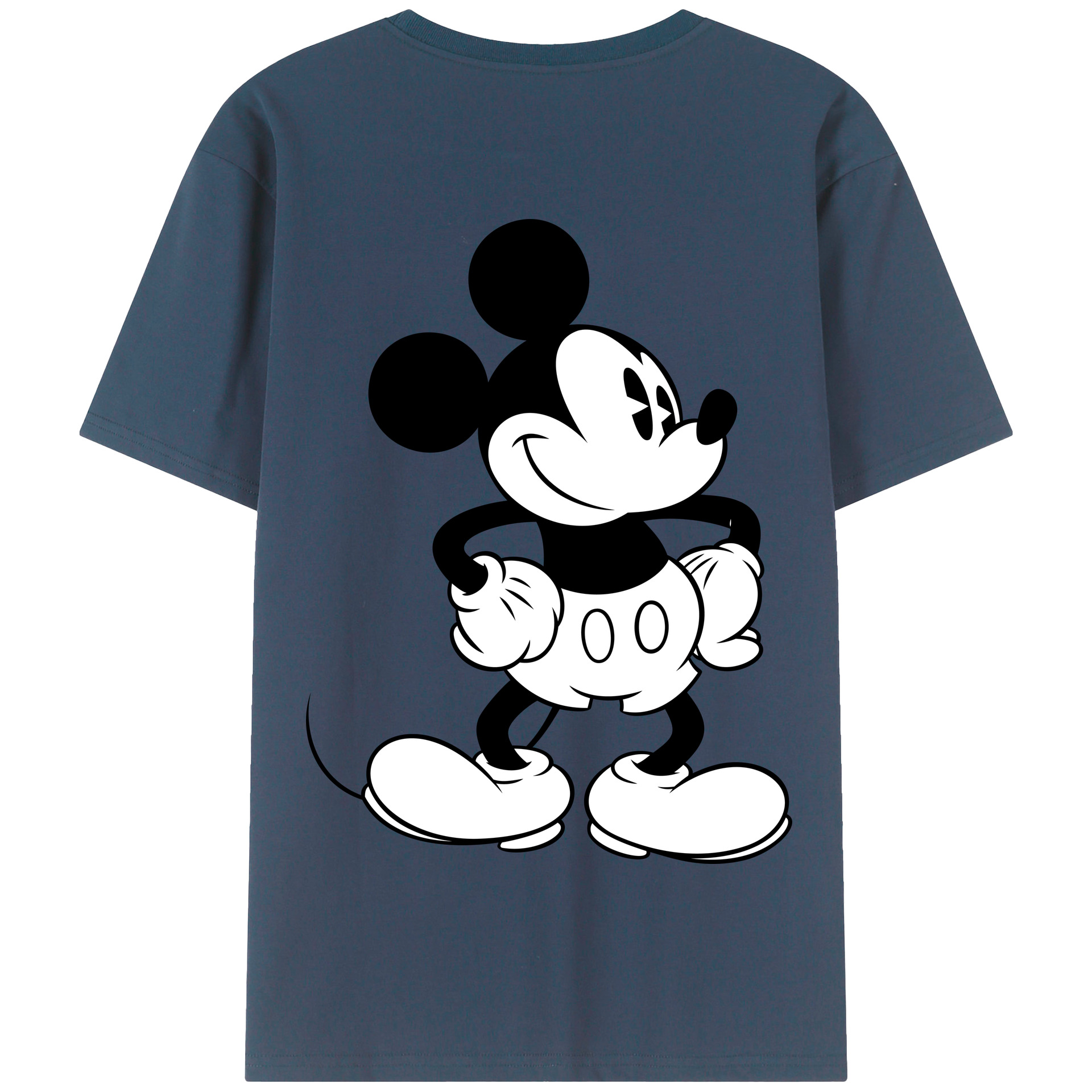 （画像用） ミッキーマウス Mickey Mouse 綿100％半袖Tシャツ（背面プリント）