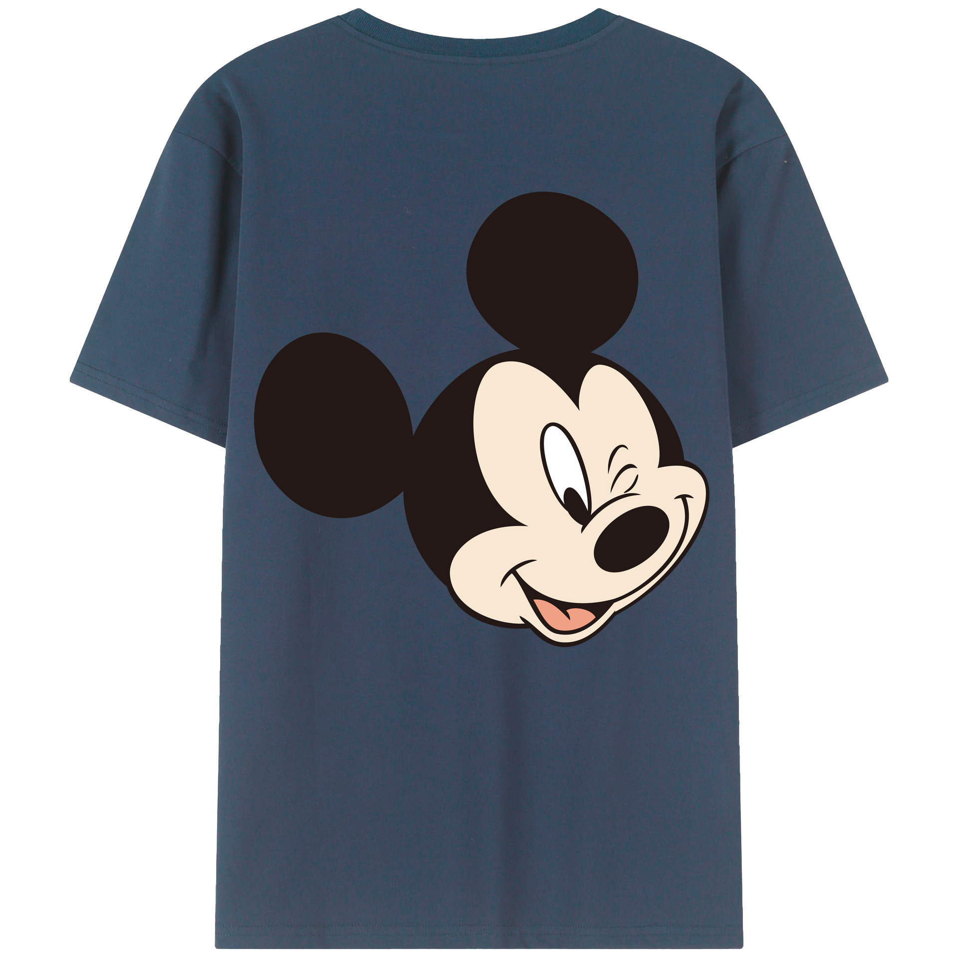 （画像用） ミッキーマウス Mickey Mouse 綿100％半袖Tシャツ（背面プリント）