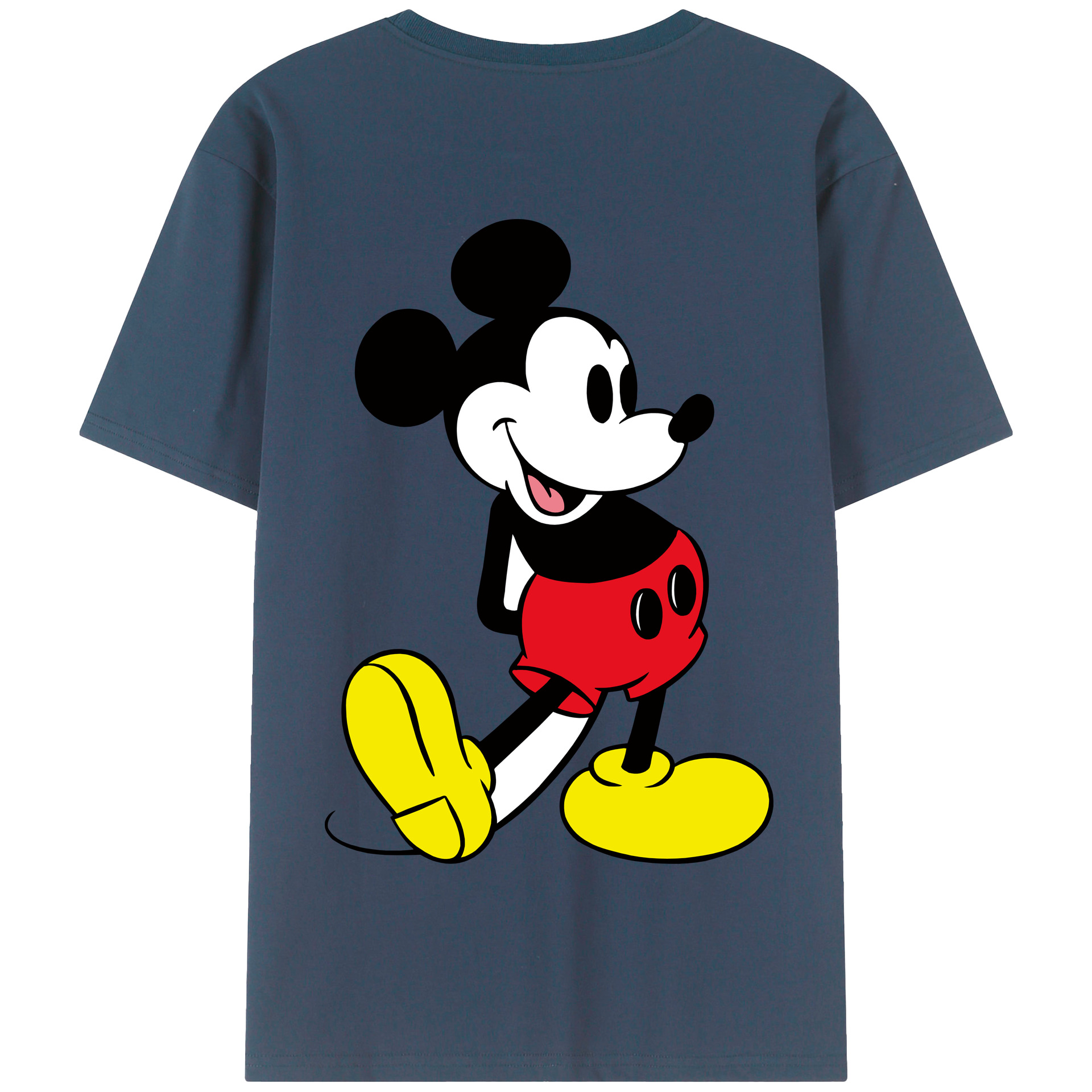 （画像用） ミッキーマウス Mickey Mouse 綿100％半袖Tシャツ（背面プリント）