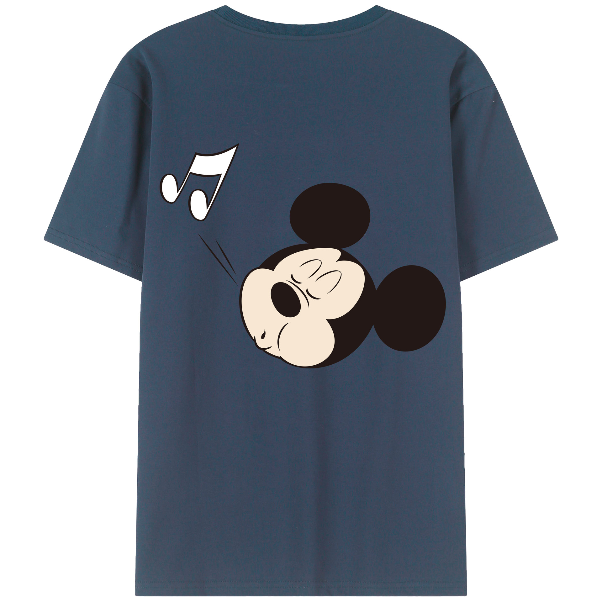 （画像用） ミッキーマウス Mickey Mouse 綿100％半袖Tシャツ（背面プリント）