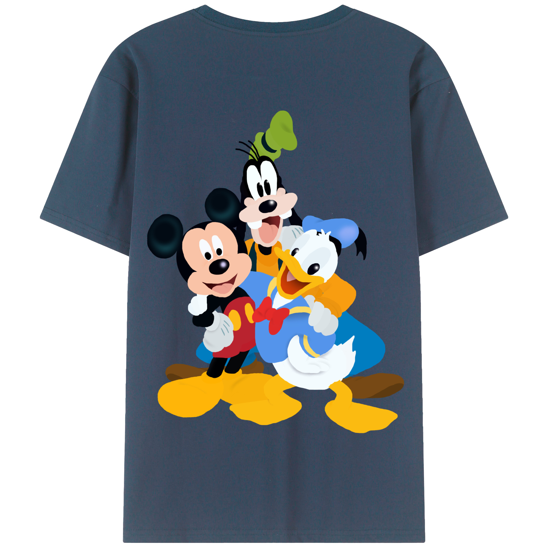 （画像用） ミッキーマウス Mickey Mouse 綿100％半袖Tシャツ（背面プリント）