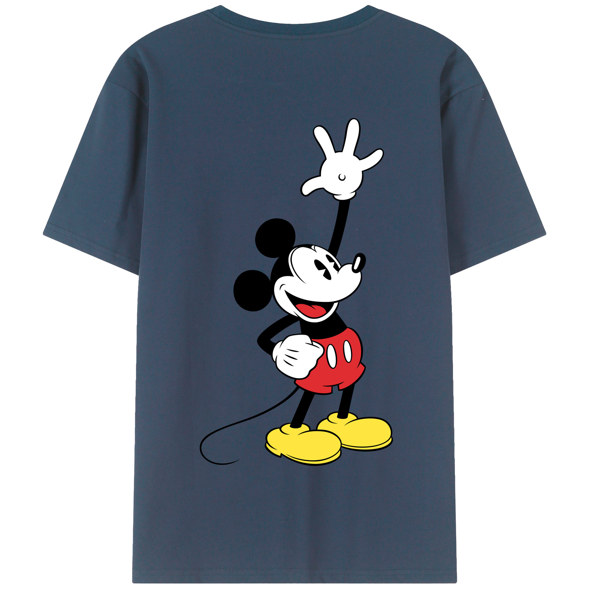 （画像用） ミッキーマウス Mickey Mouse 綿100％半袖Tシャツ（背面プリント）