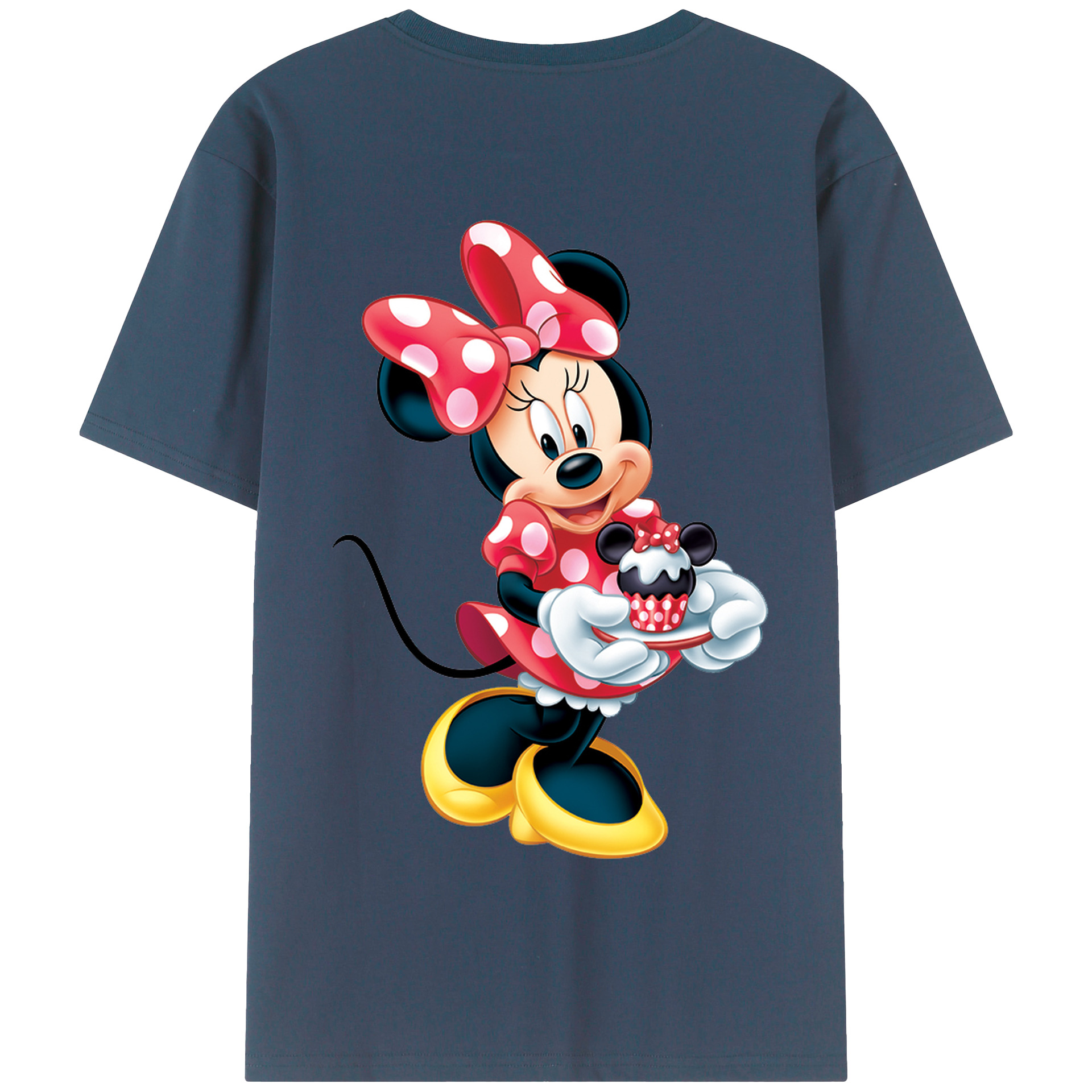 （画像用） ミッキーマウス Mickey Mouse 綿100％半袖Tシャツ（背面プリント）