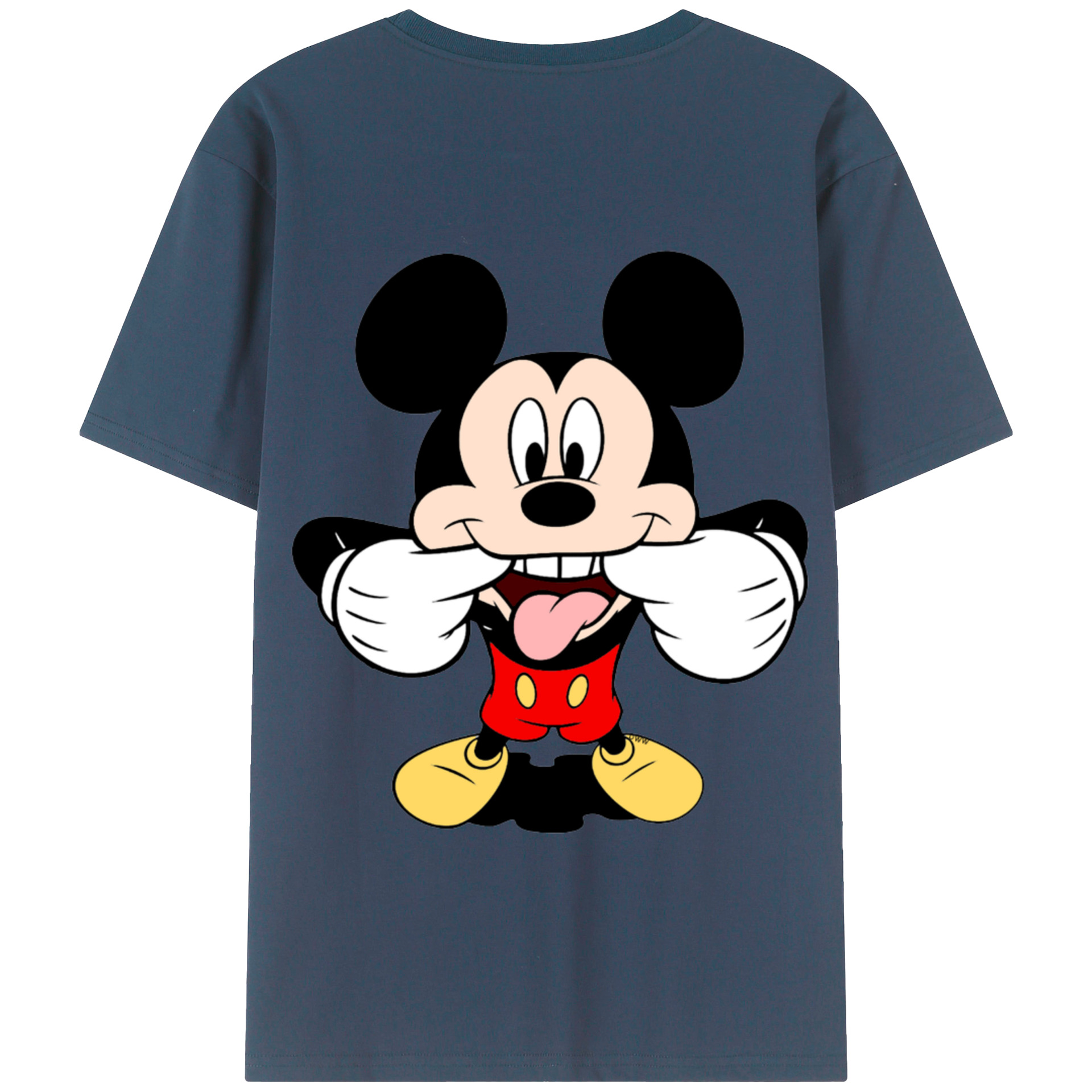 （画像用） ミッキーマウス Mickey Mouse 綿100％半袖Tシャツ（背面プリント）