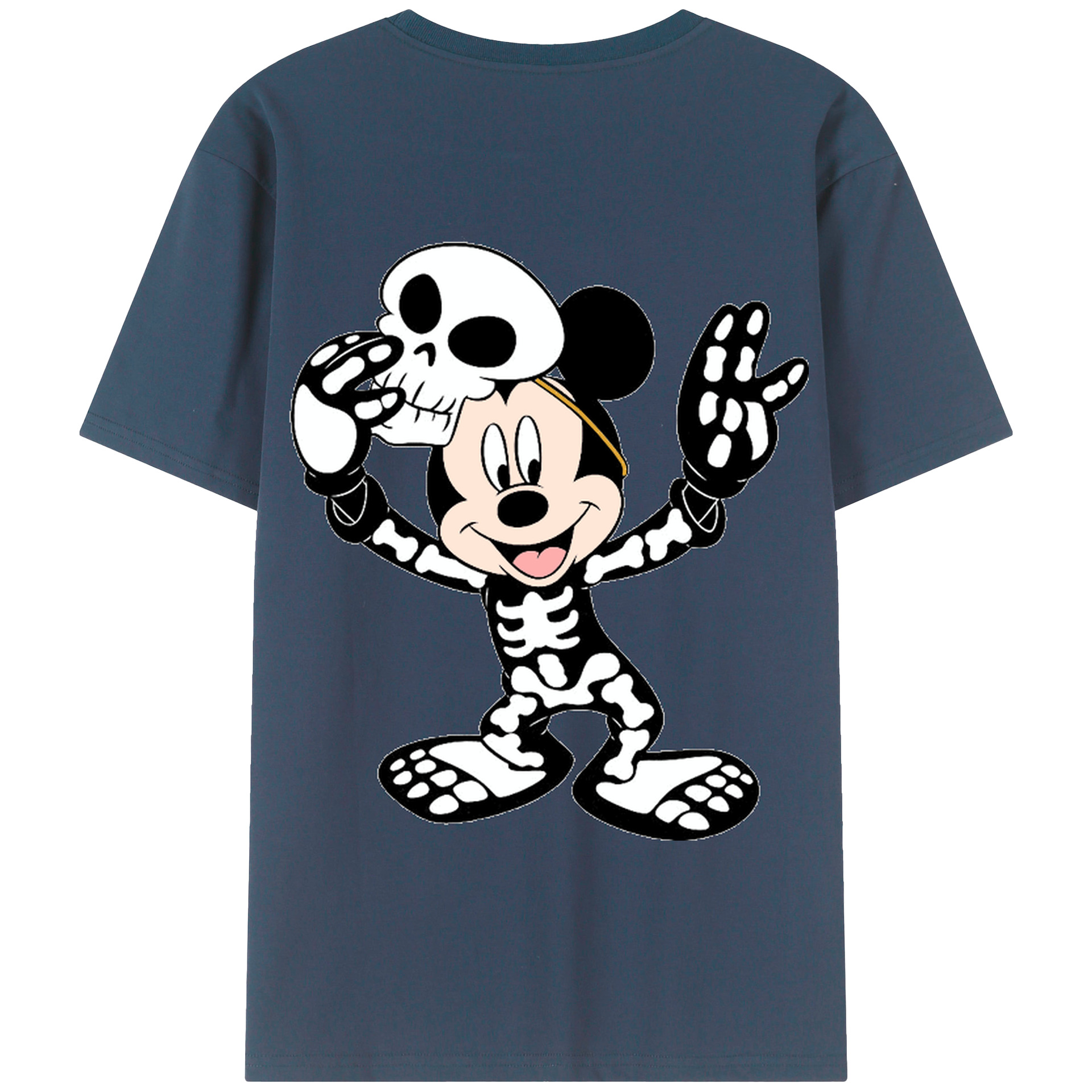 （画像用） ミッキーマウス Mickey Mouse 綿100％半袖Tシャツ（背面プリント）