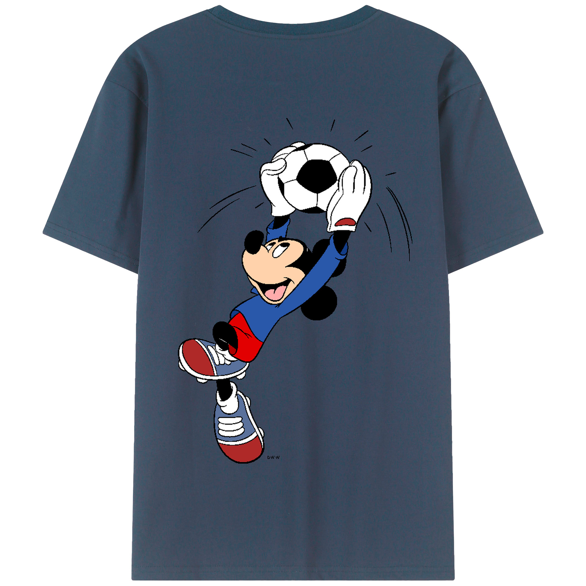 （画像用） ミッキーマウス Mickey Mouse 綿100％半袖Tシャツ（背面プリント）