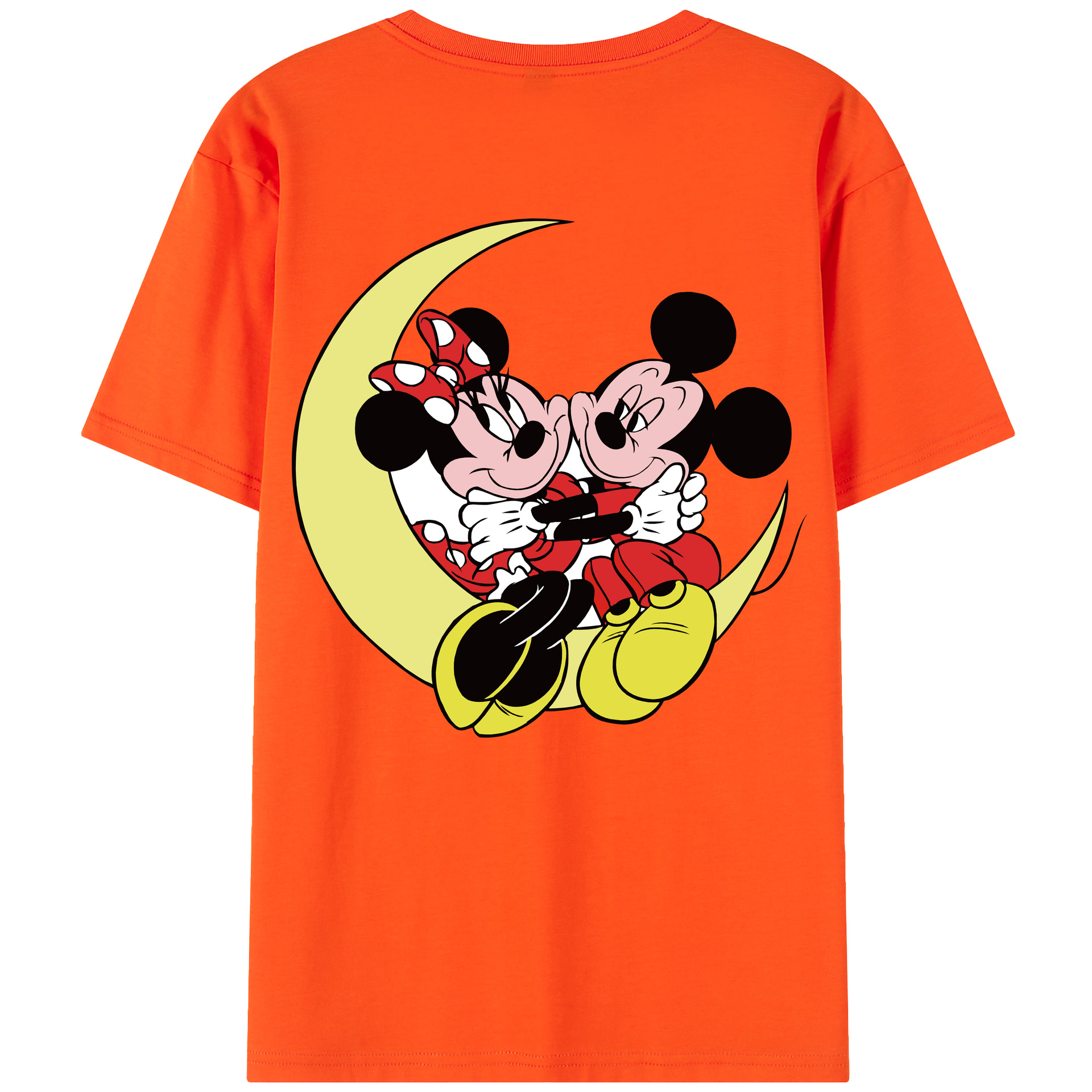 （画像用） ミッキーマウス Mickey Mouse 綿100％半袖Tシャツ（背面プリント）