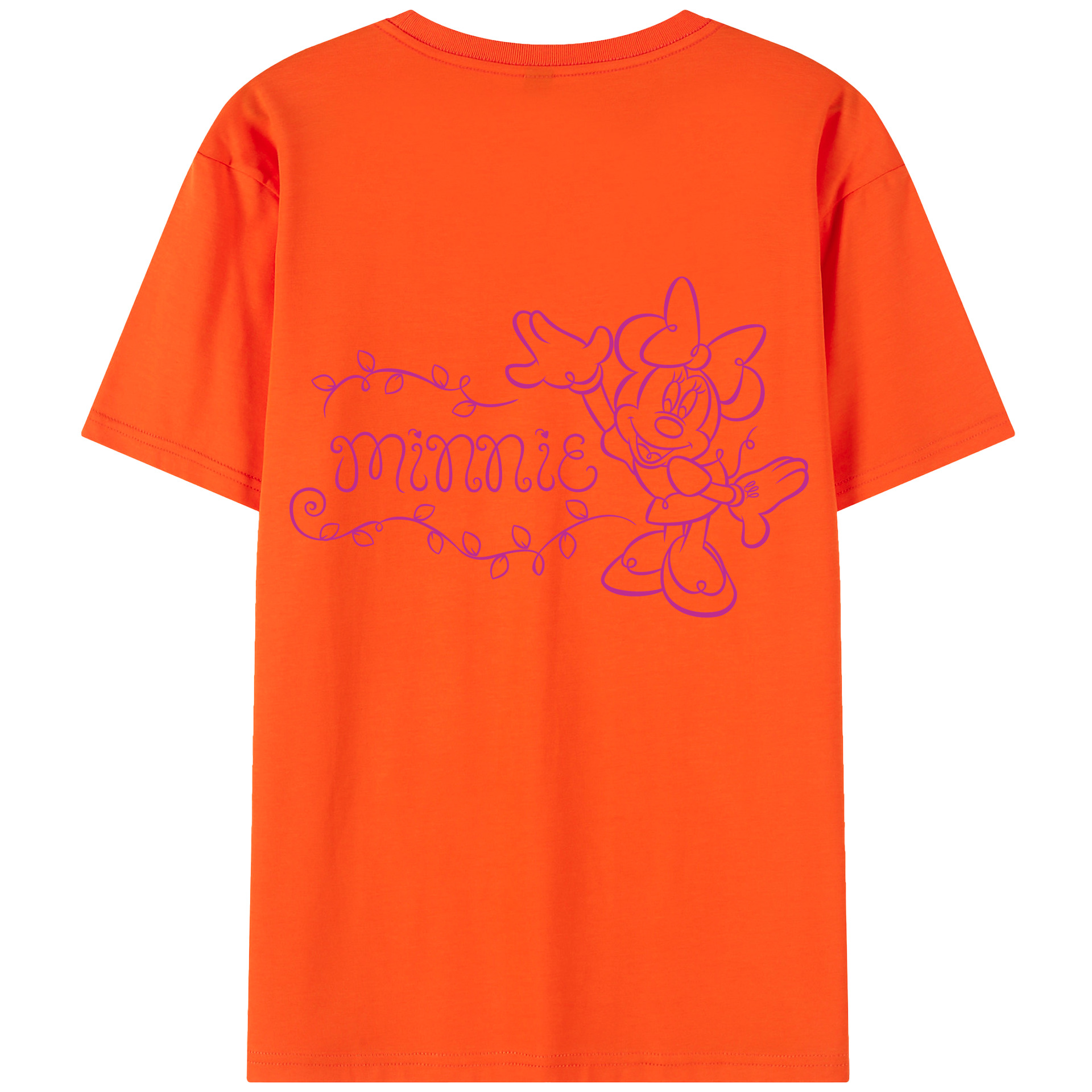 （画像用） ミッキーマウス Mickey Mouse 綿100％半袖Tシャツ（背面プリント）