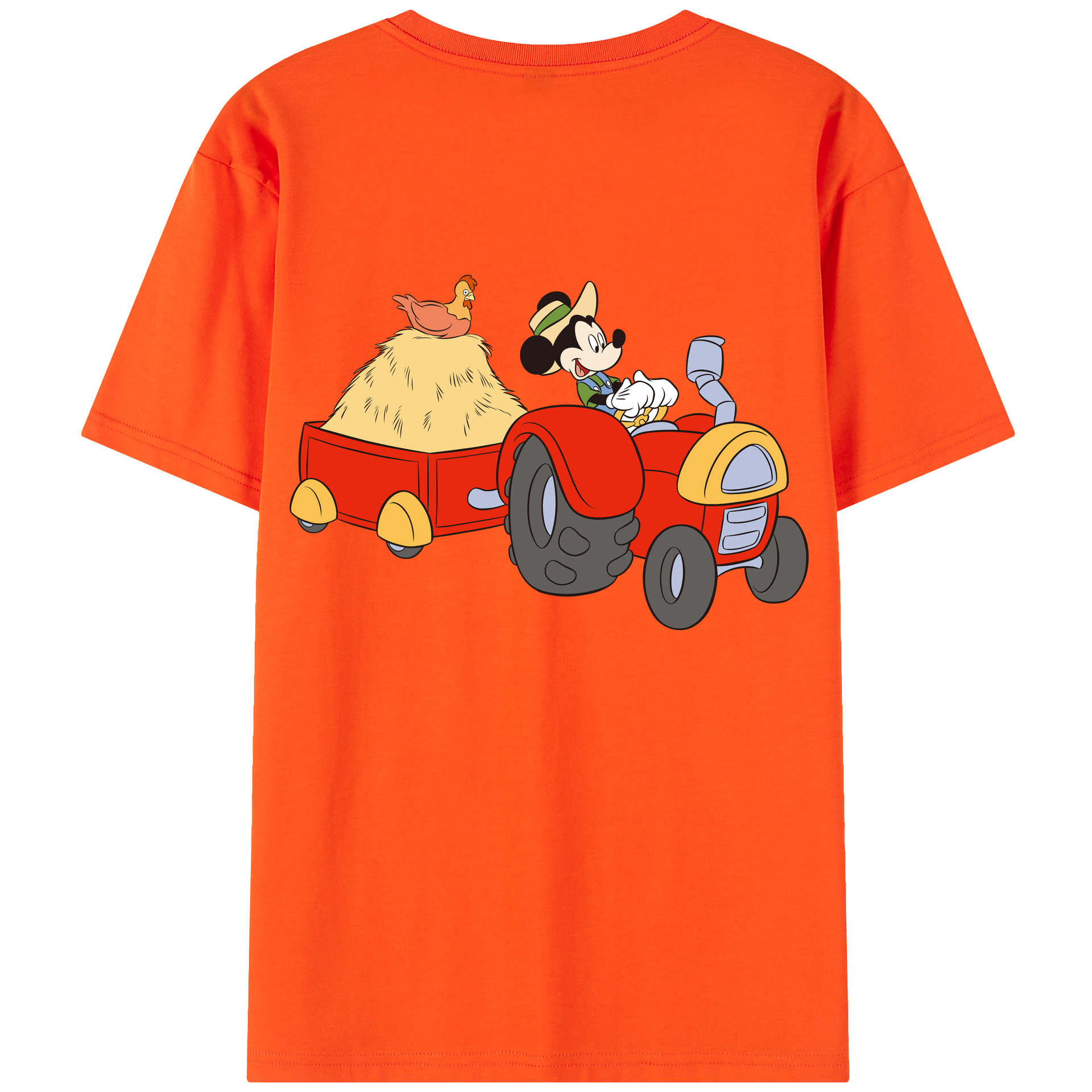 （画像用） ミッキーマウス Mickey Mouse 綿100％半袖Tシャツ（背面プリント）