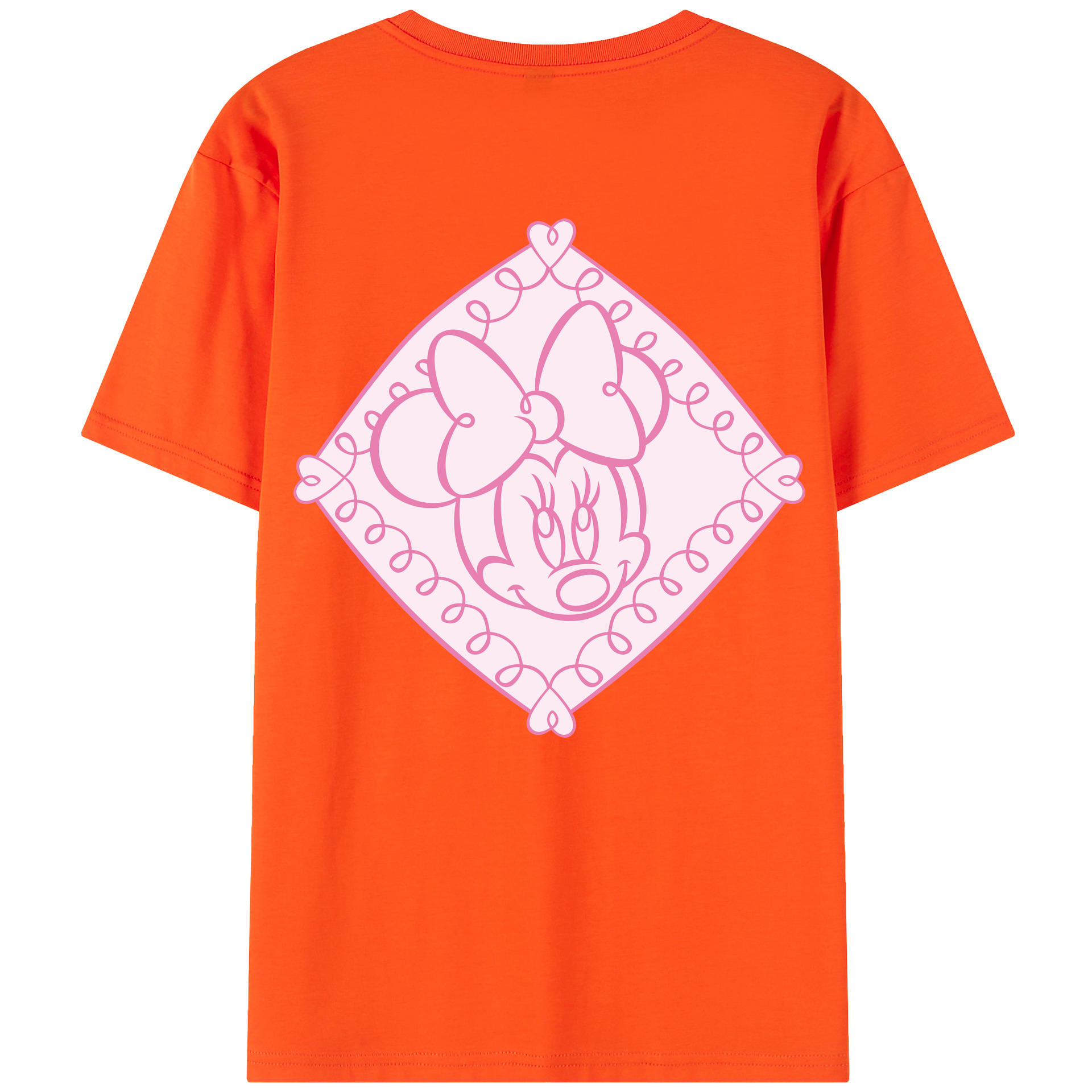 （画像用） ミッキーマウス Mickey Mouse 綿100％半袖Tシャツ（背面プリント）