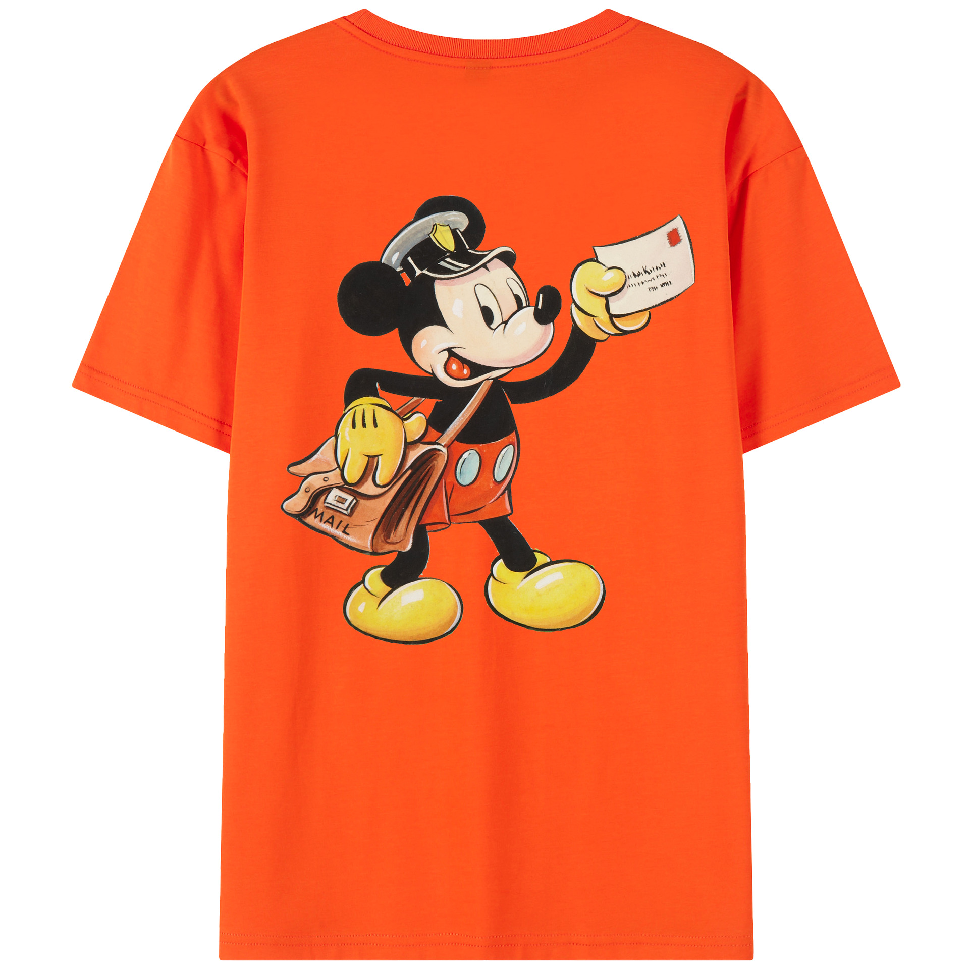 （画像用） ミッキーマウス Mickey Mouse 綿100％半袖Tシャツ（背面プリント）