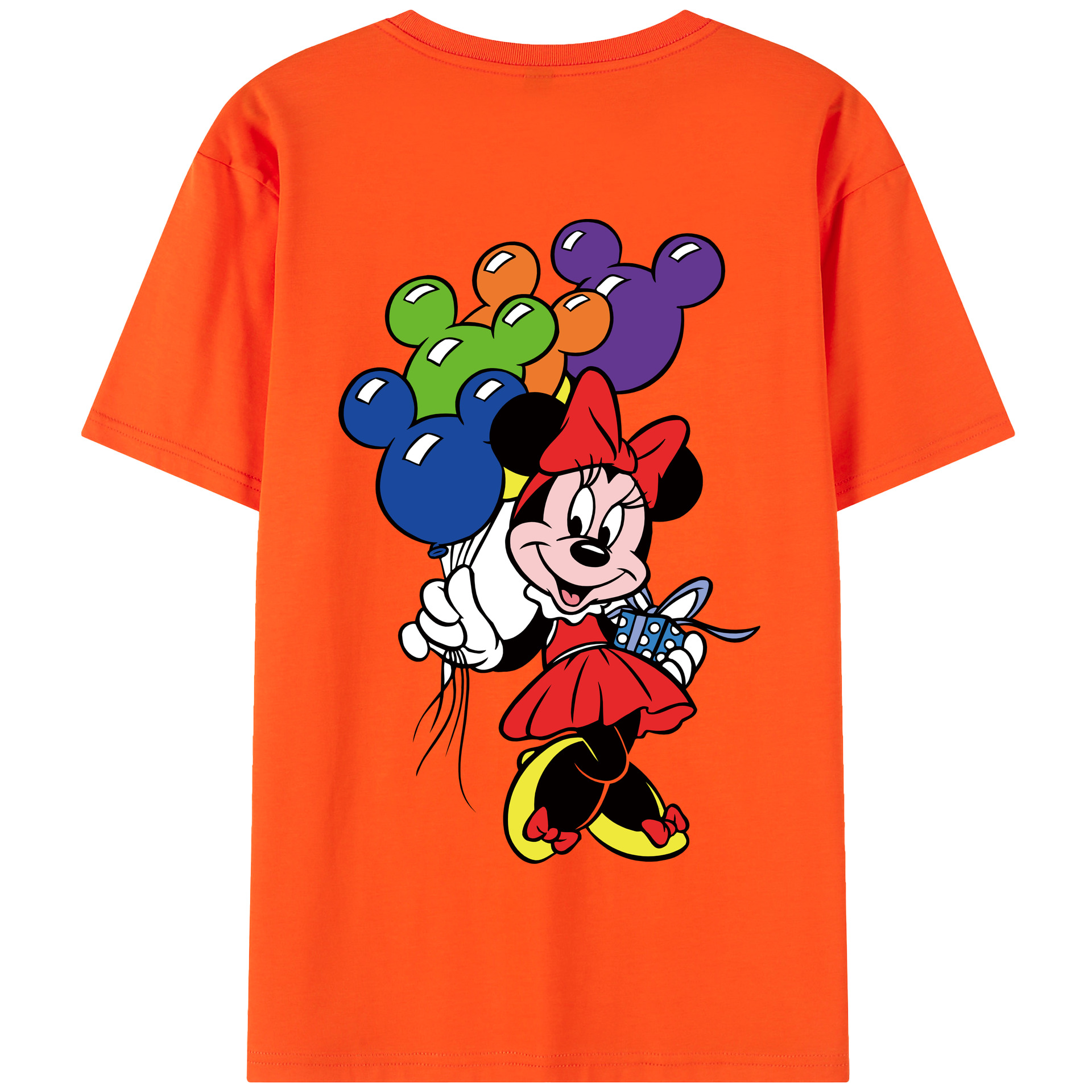 （画像用） ミッキーマウス Mickey Mouse 綿100％半袖Tシャツ（背面プリント）