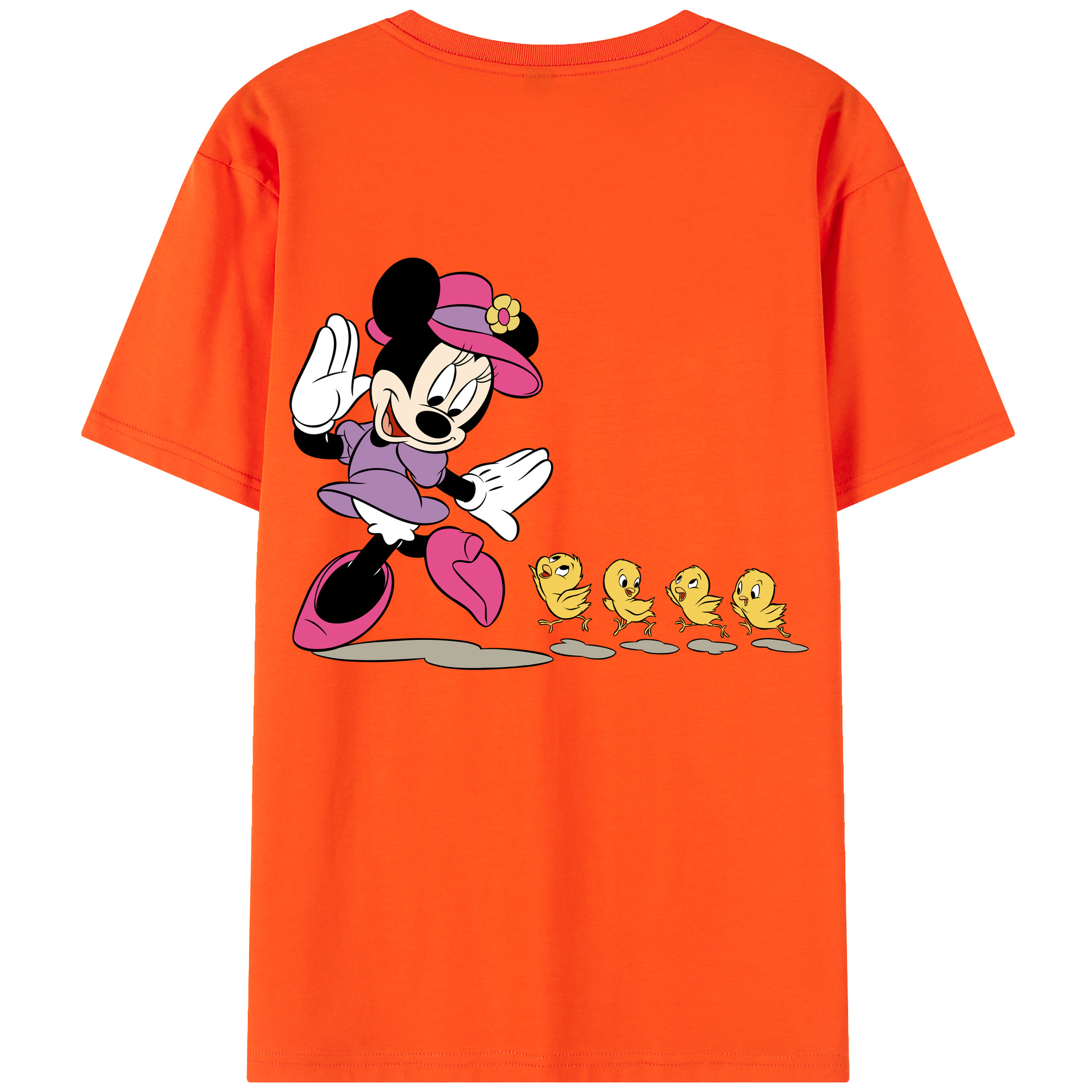 （画像用） ミッキーマウス Mickey Mouse 綿100％半袖Tシャツ（背面プリント）