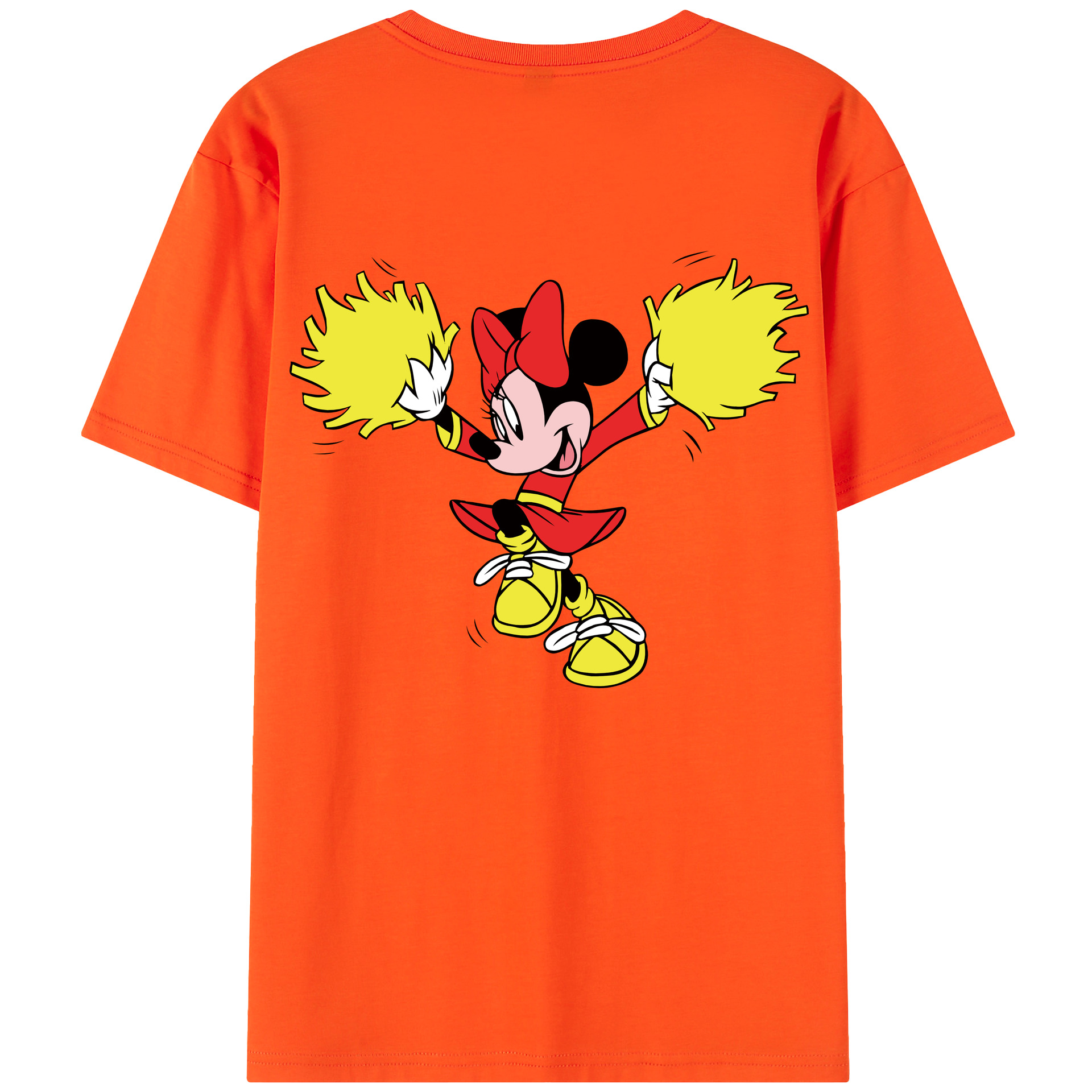 （画像用） ミッキーマウス Mickey Mouse 綿100％半袖Tシャツ（背面プリント）