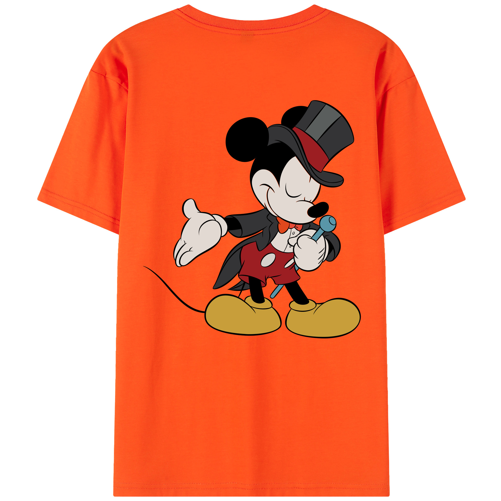 （画像用） ミッキーマウス Mickey Mouse 綿100％半袖Tシャツ（背面プリント）