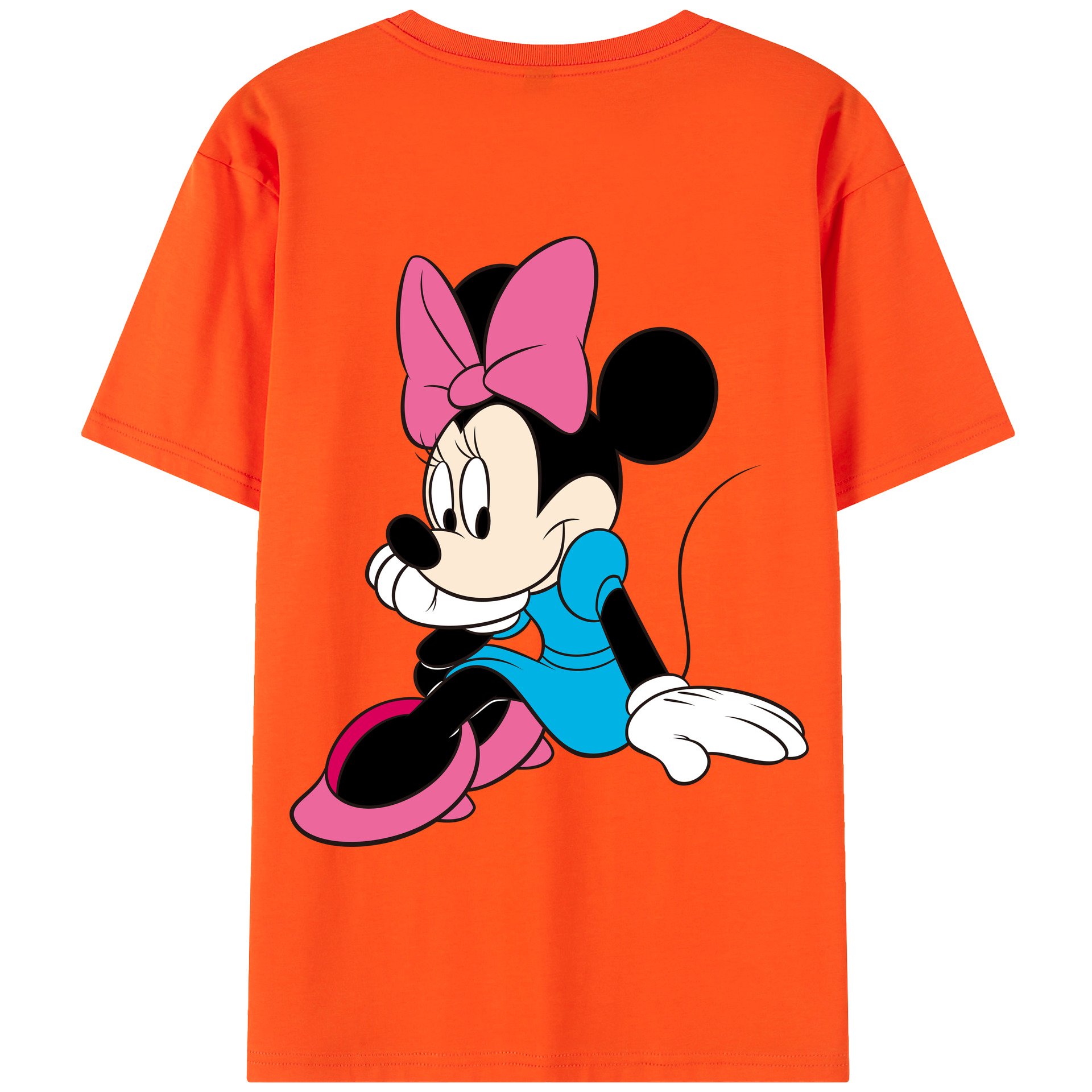 （画像用） ミッキーマウス Mickey Mouse 綿100％半袖Tシャツ（背面プリント）