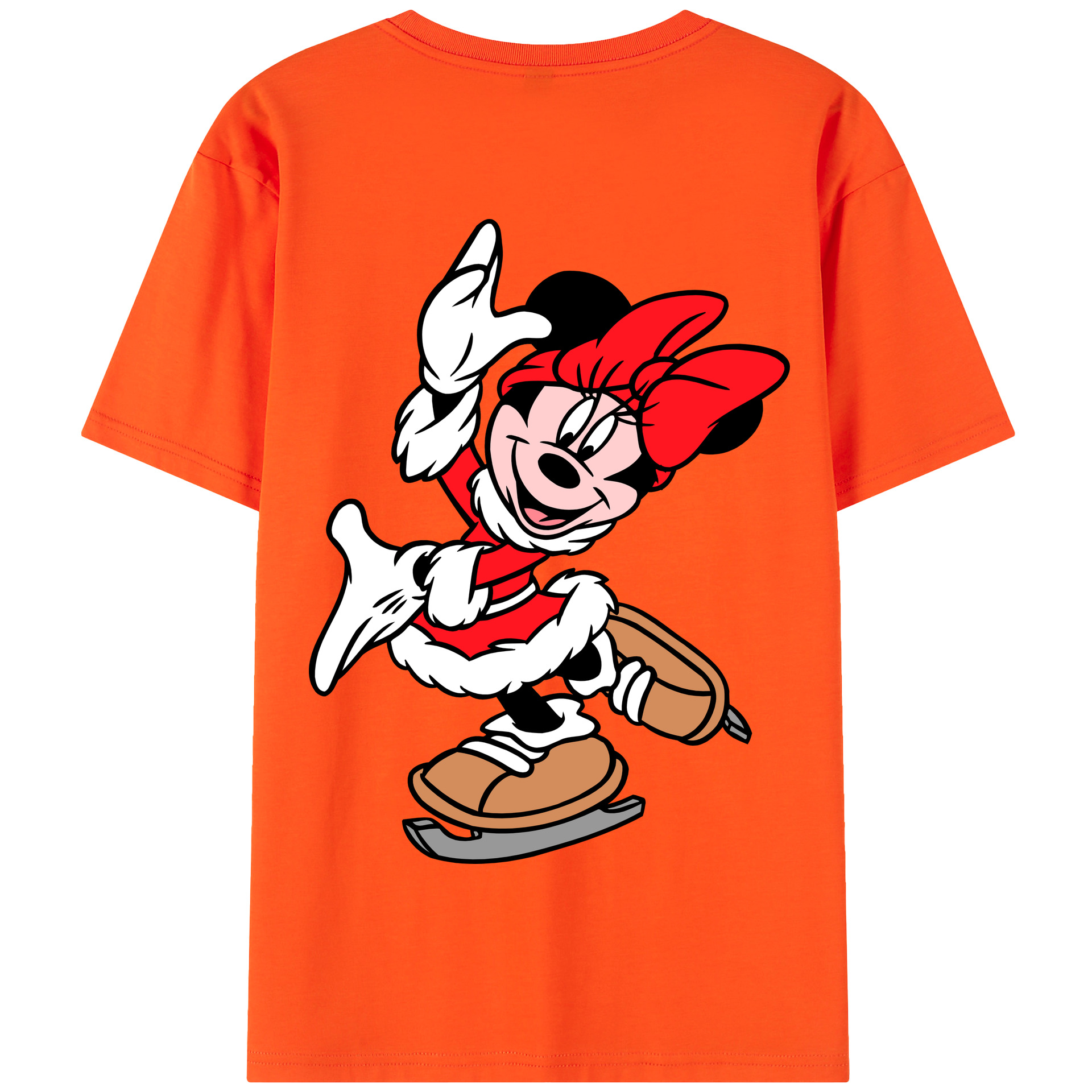 （画像用） ミッキーマウス Mickey Mouse 綿100％半袖Tシャツ（背面プリント）