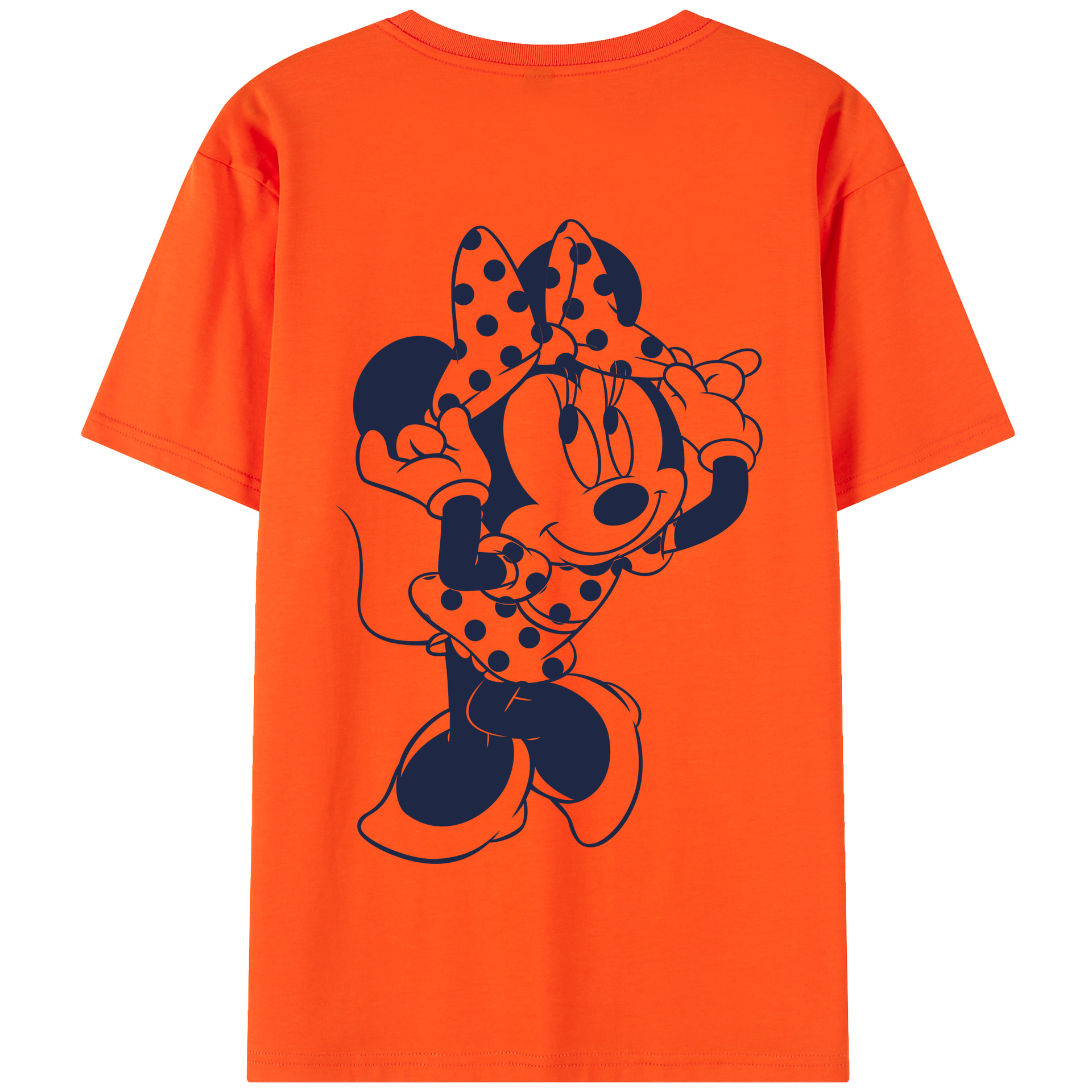 （画像用） ミッキーマウス Mickey Mouse 綿100％半袖Tシャツ（背面プリント）